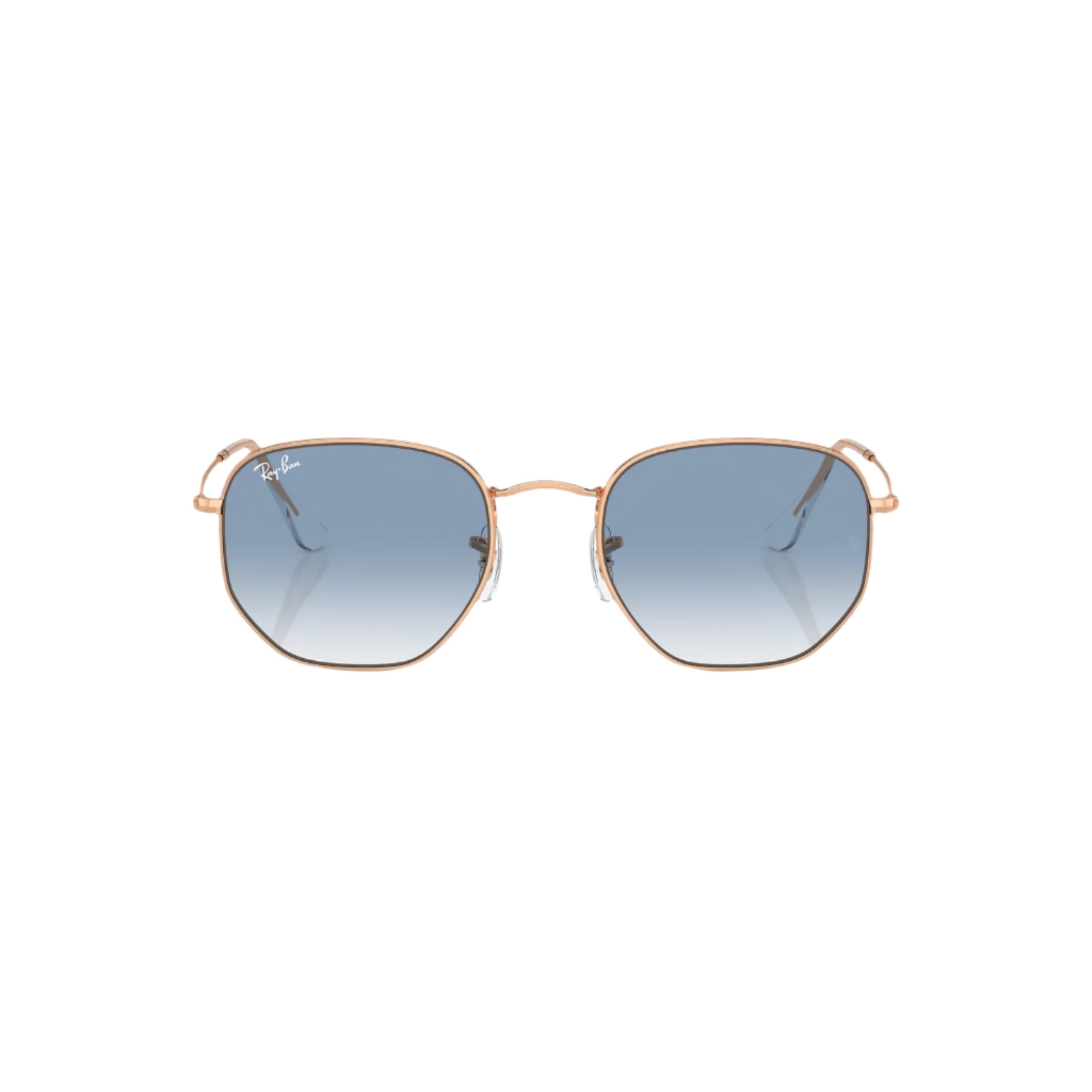 Rosegold Hexagonal Sunglasses