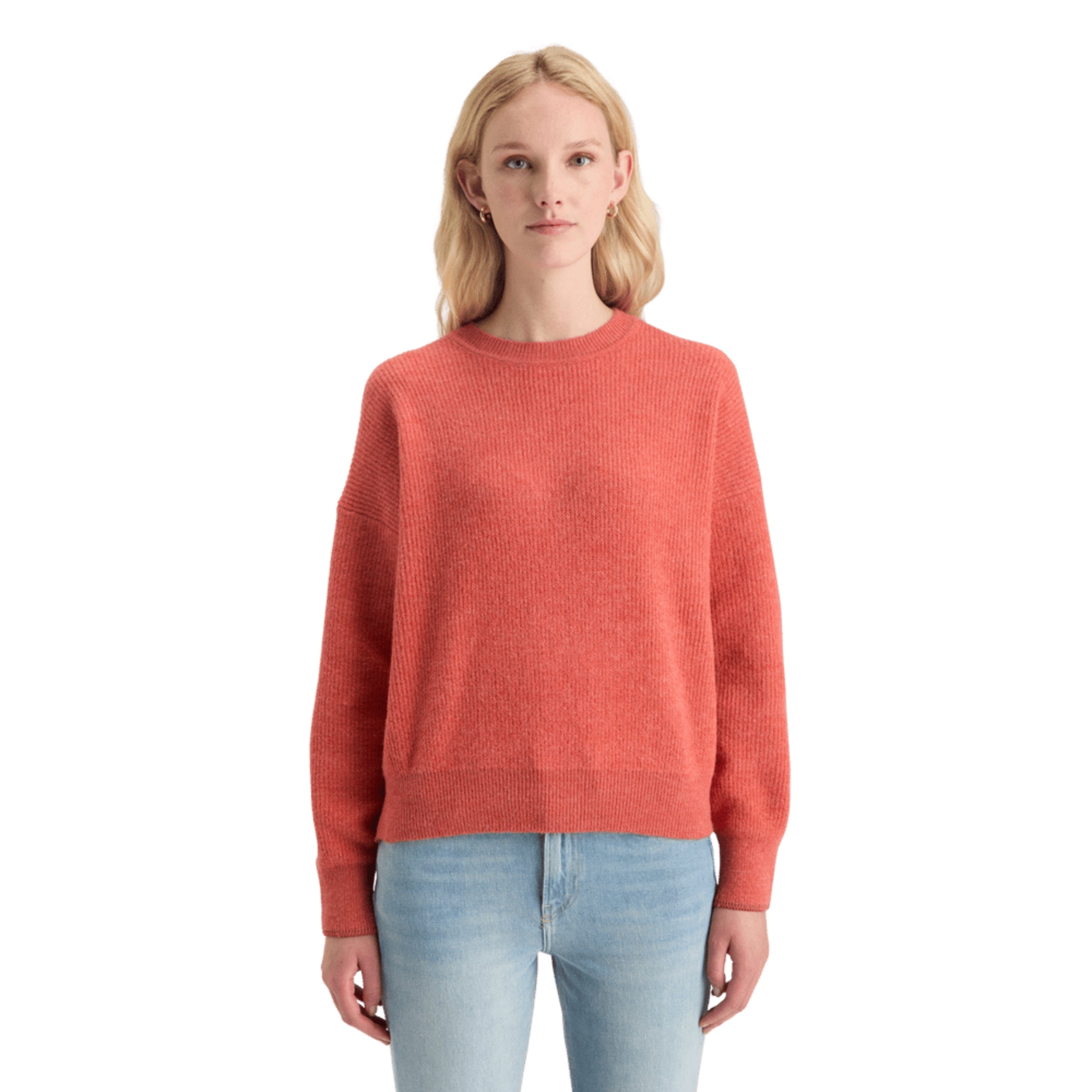 Negroni Melange Fuzzy Crew Neck Pullover
