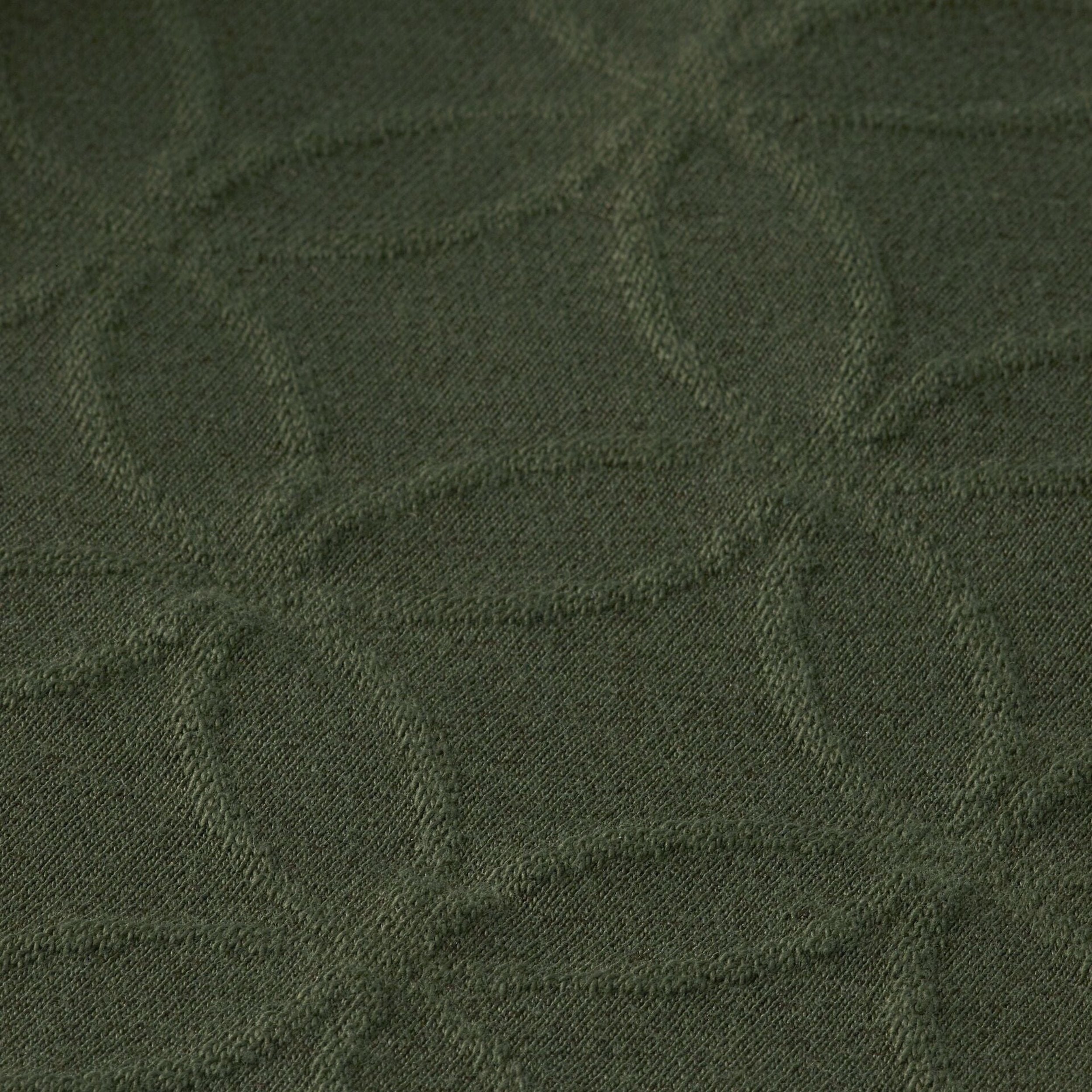 Heritage Green Jacquard Terry Sweatshorts