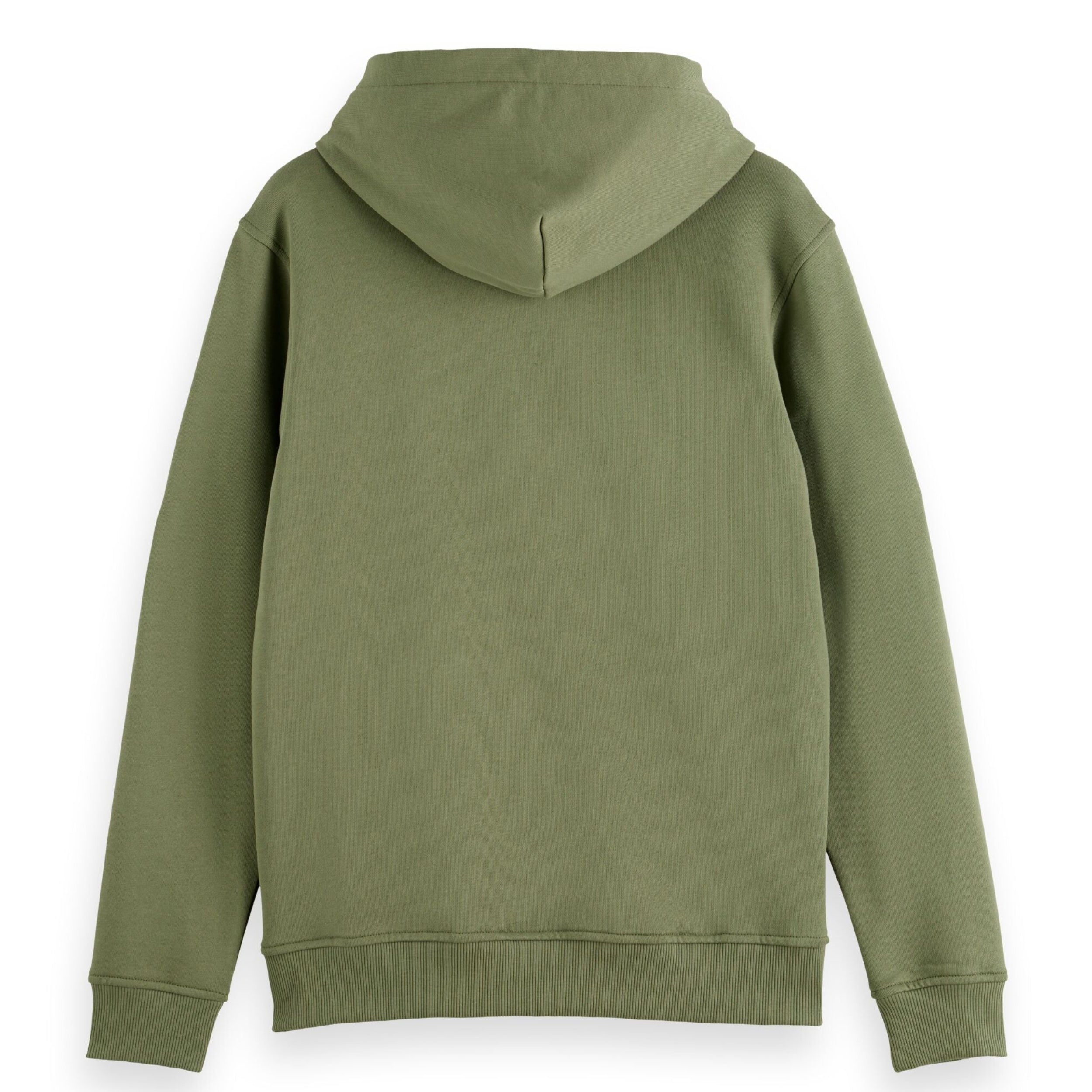 Green Ivy Essential Logo Badge Zip-Through Hoodie