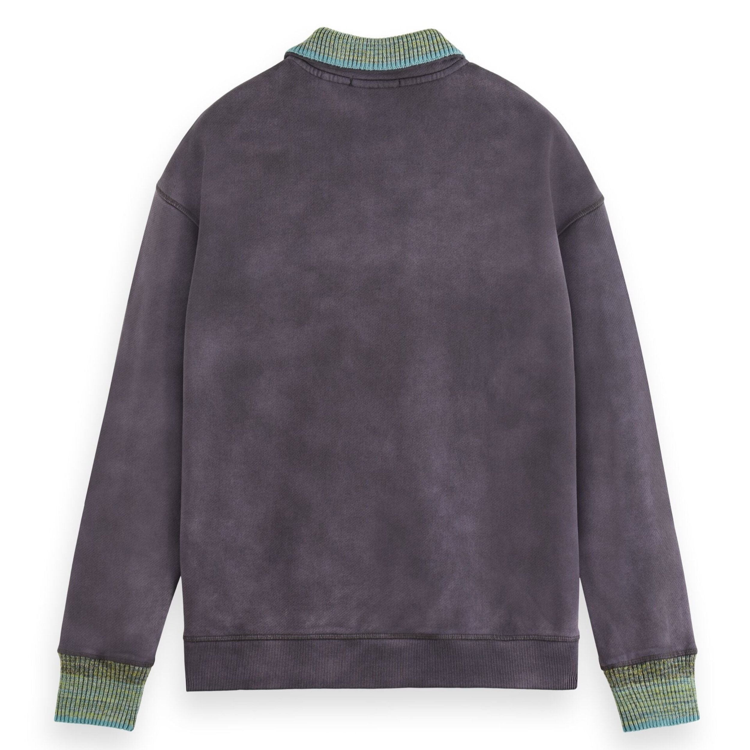 Antracite Knitted Collar Sweatshirt