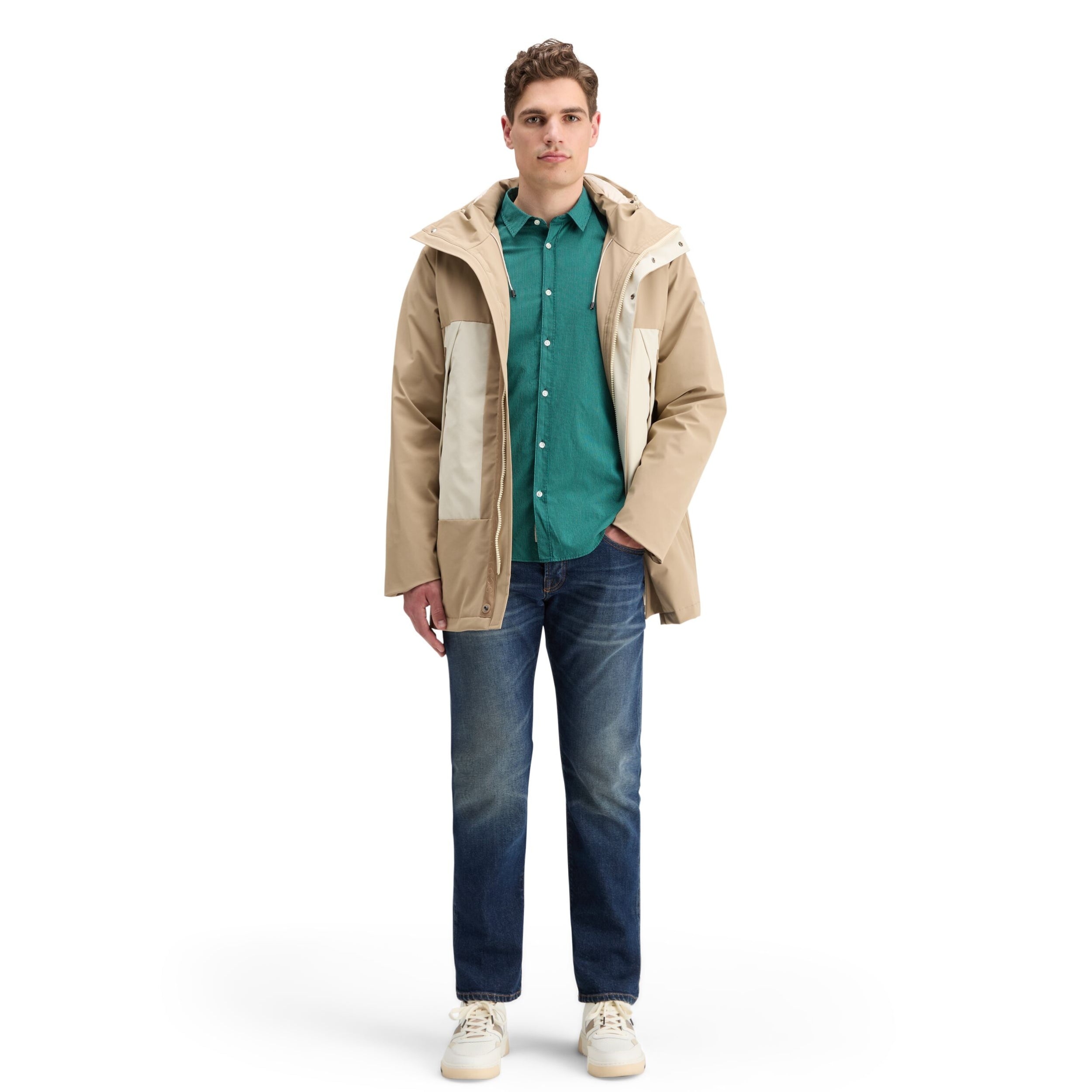 Green Stripe Essential Poplin Stripe