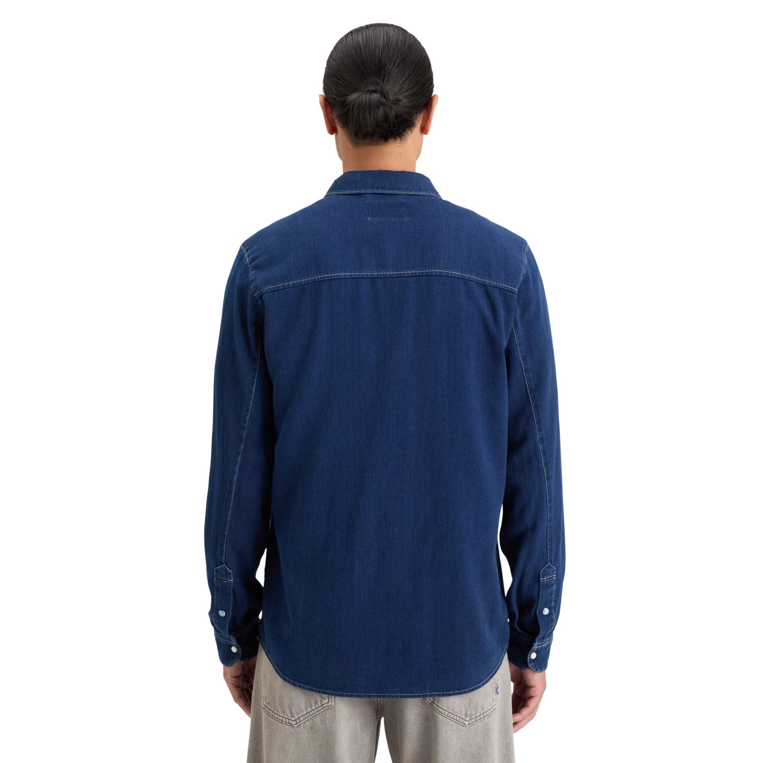 Indigo Regular Fit Premium Indigo Twill Washed Shirt