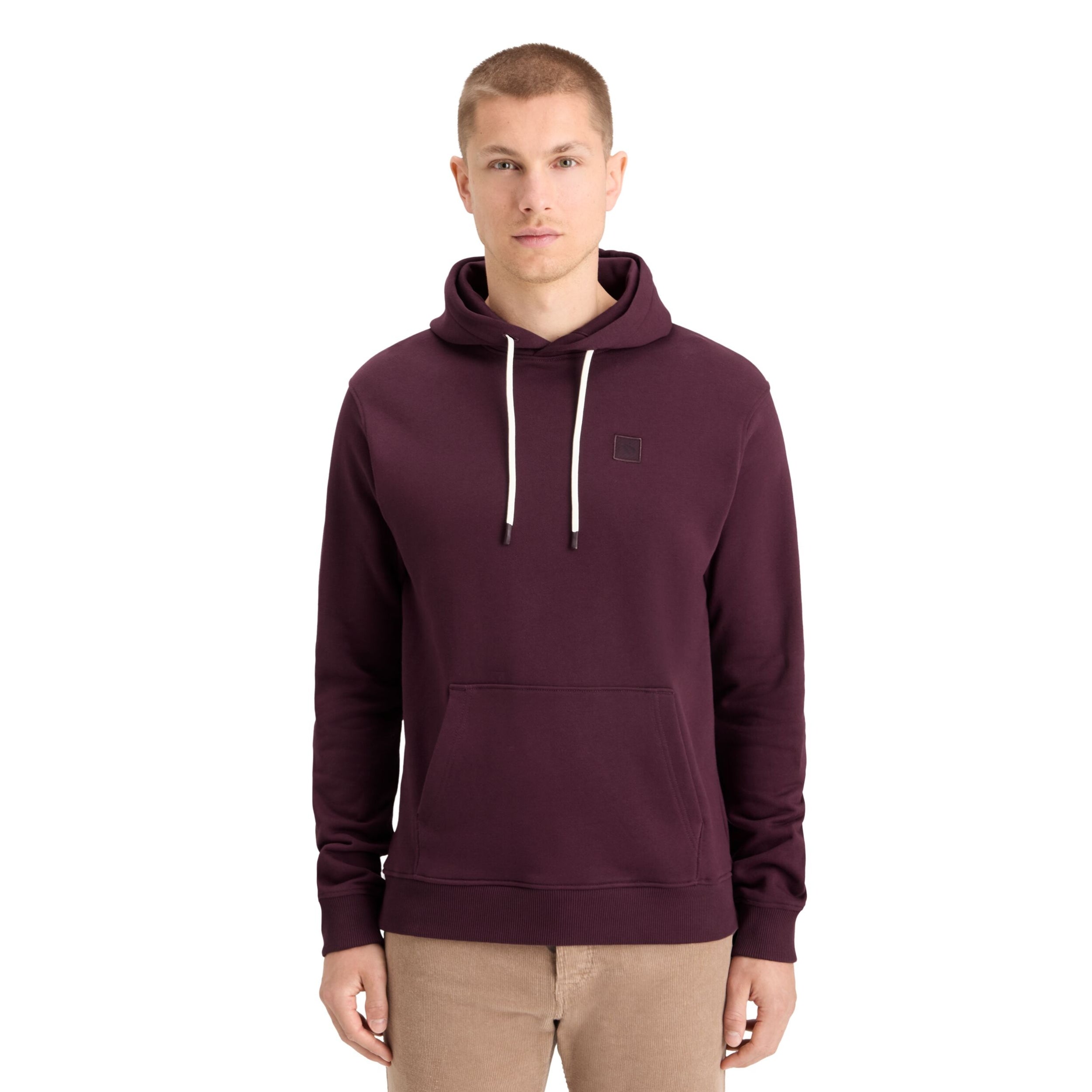 Dark Grape Essential Logo Badge Hoodie