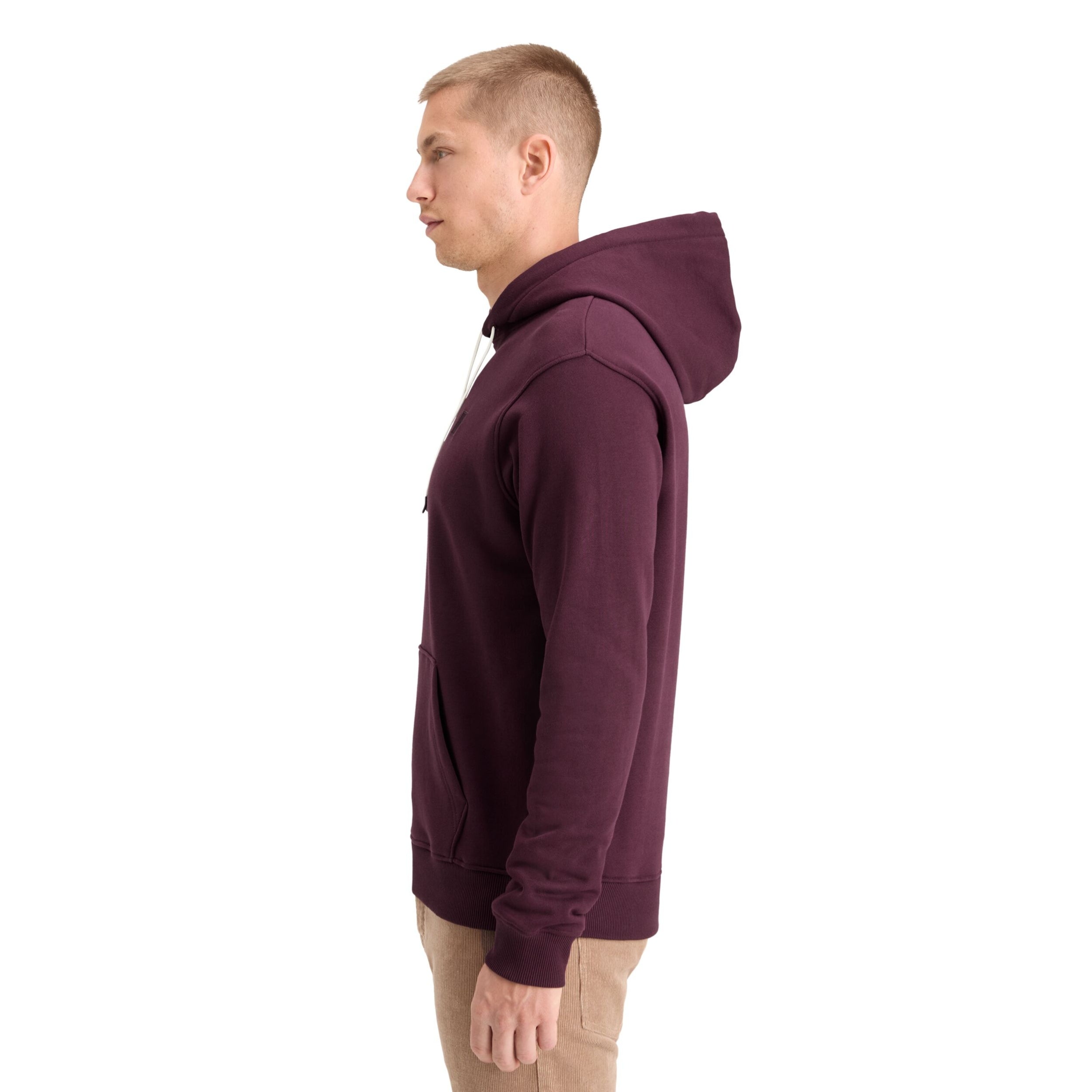 Dark Grape Essential Logo Badge Hoodie
