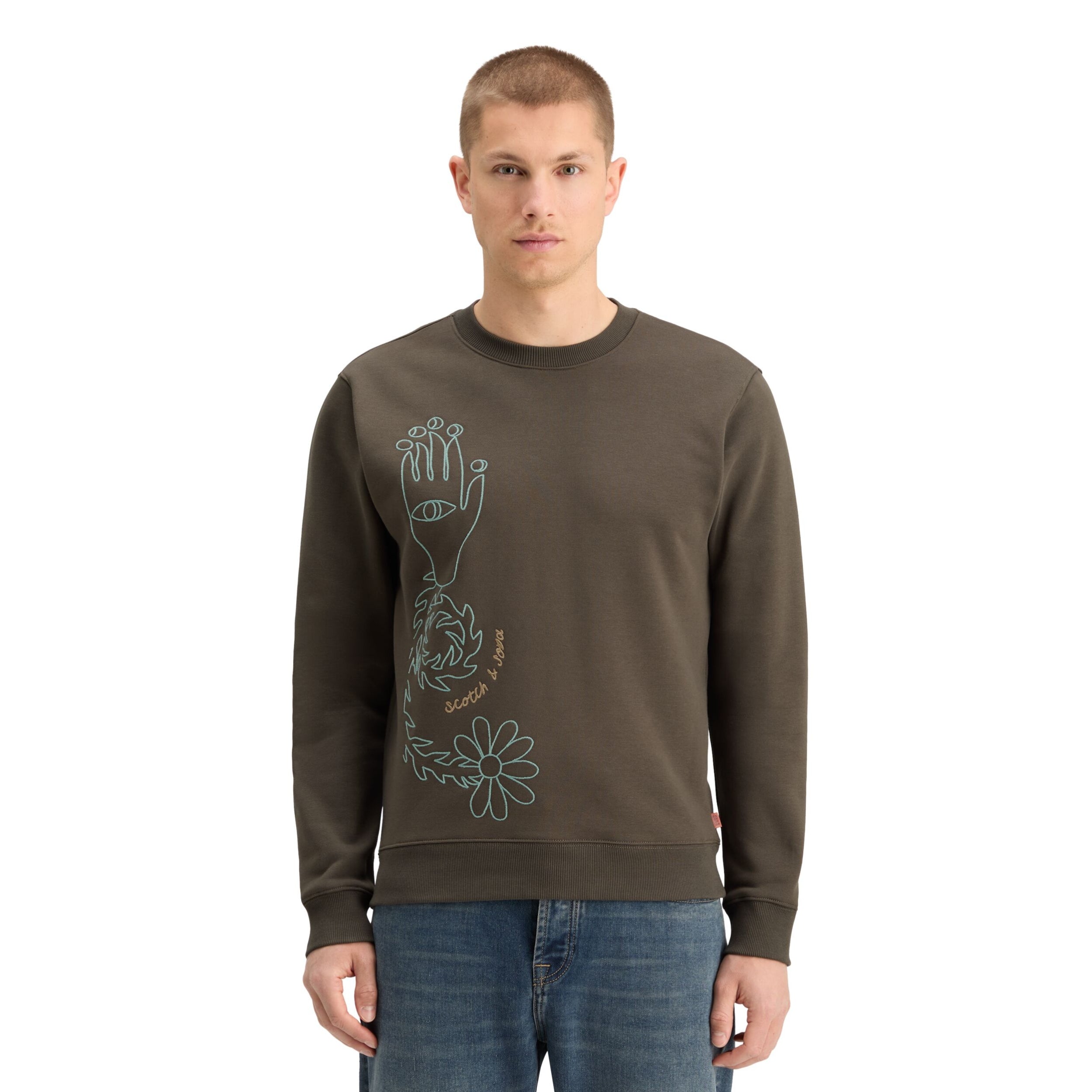 Coffee Embroidery Sweatshirt