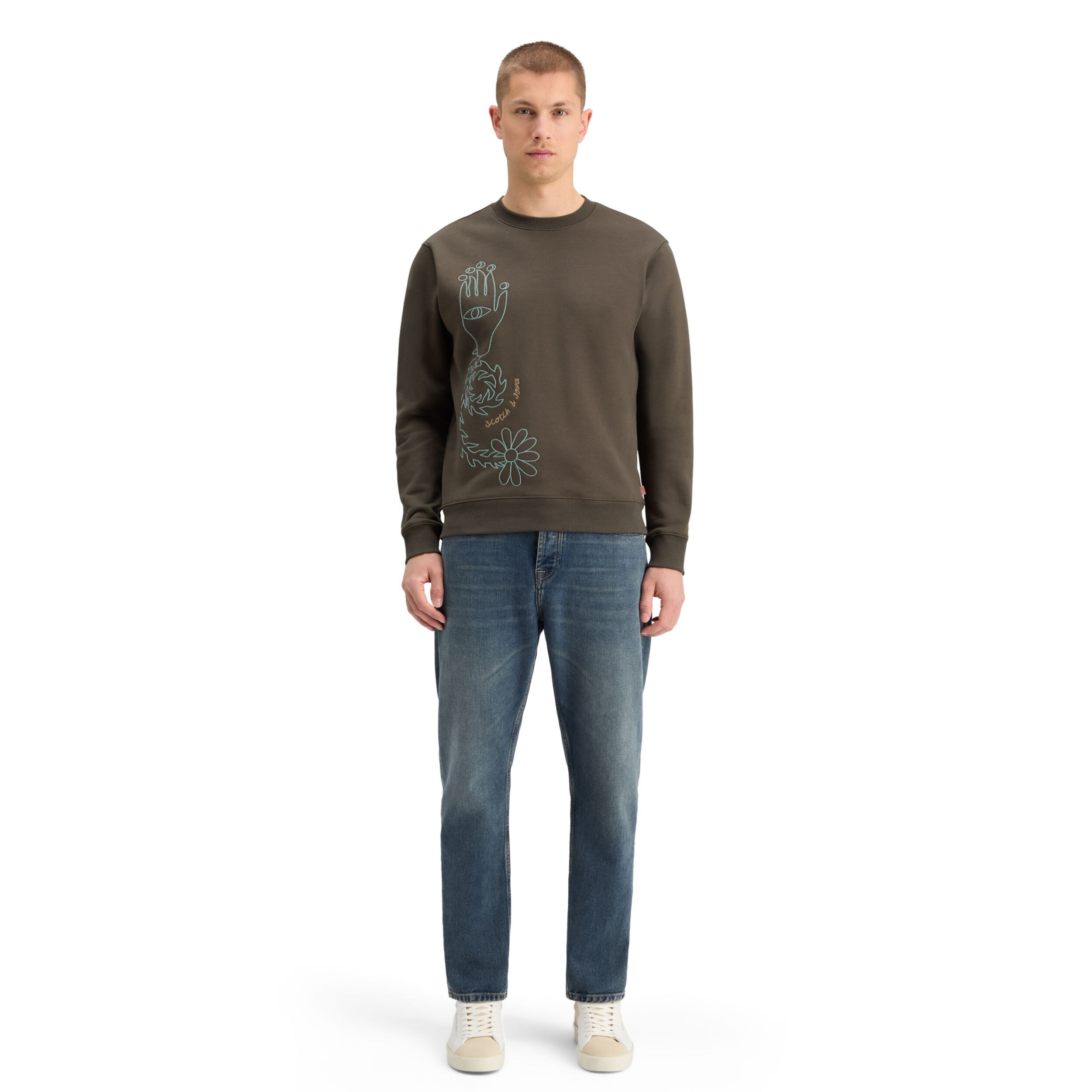 Coffee Embroidery Sweatshirt