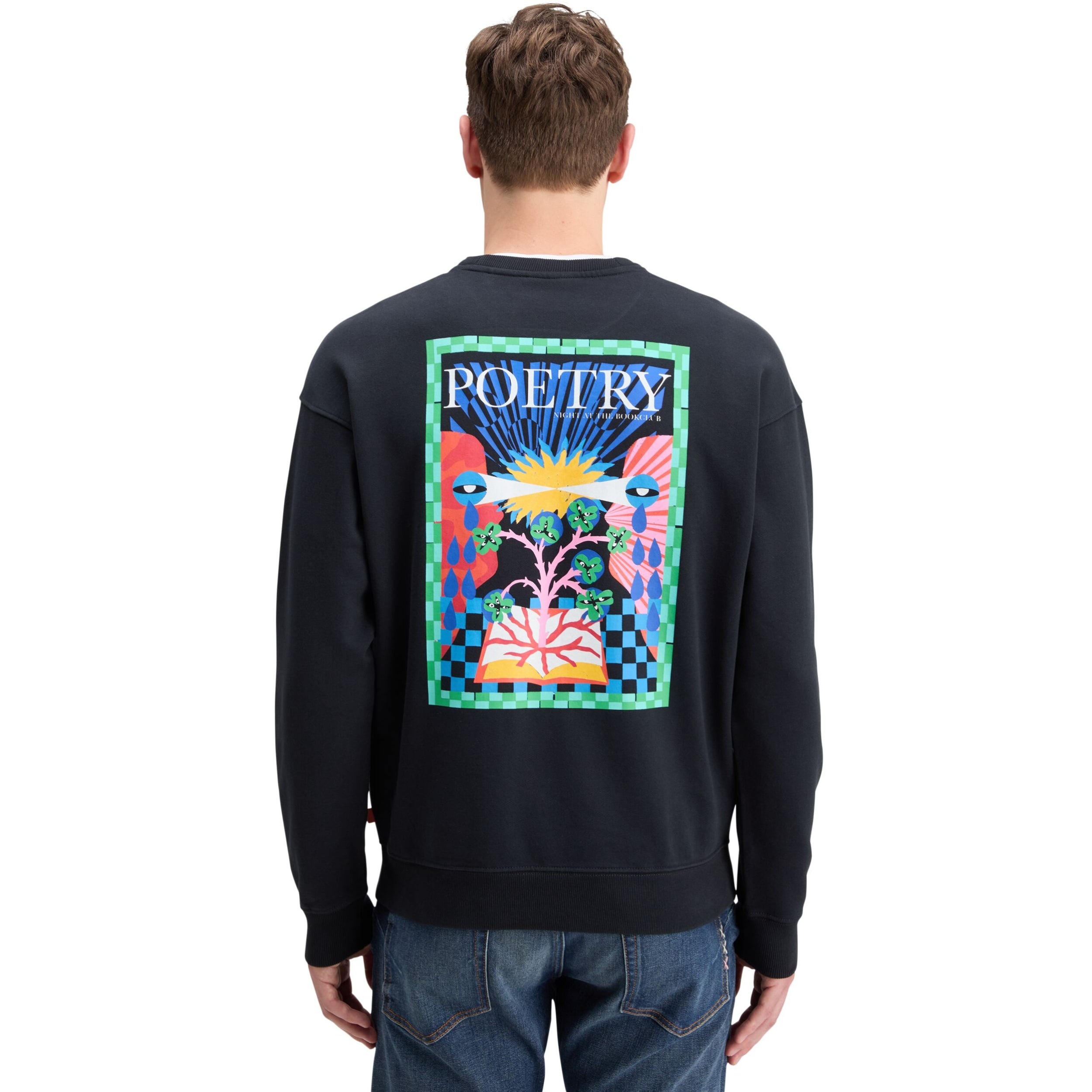 Black Front Back Artwork Sweatshirt