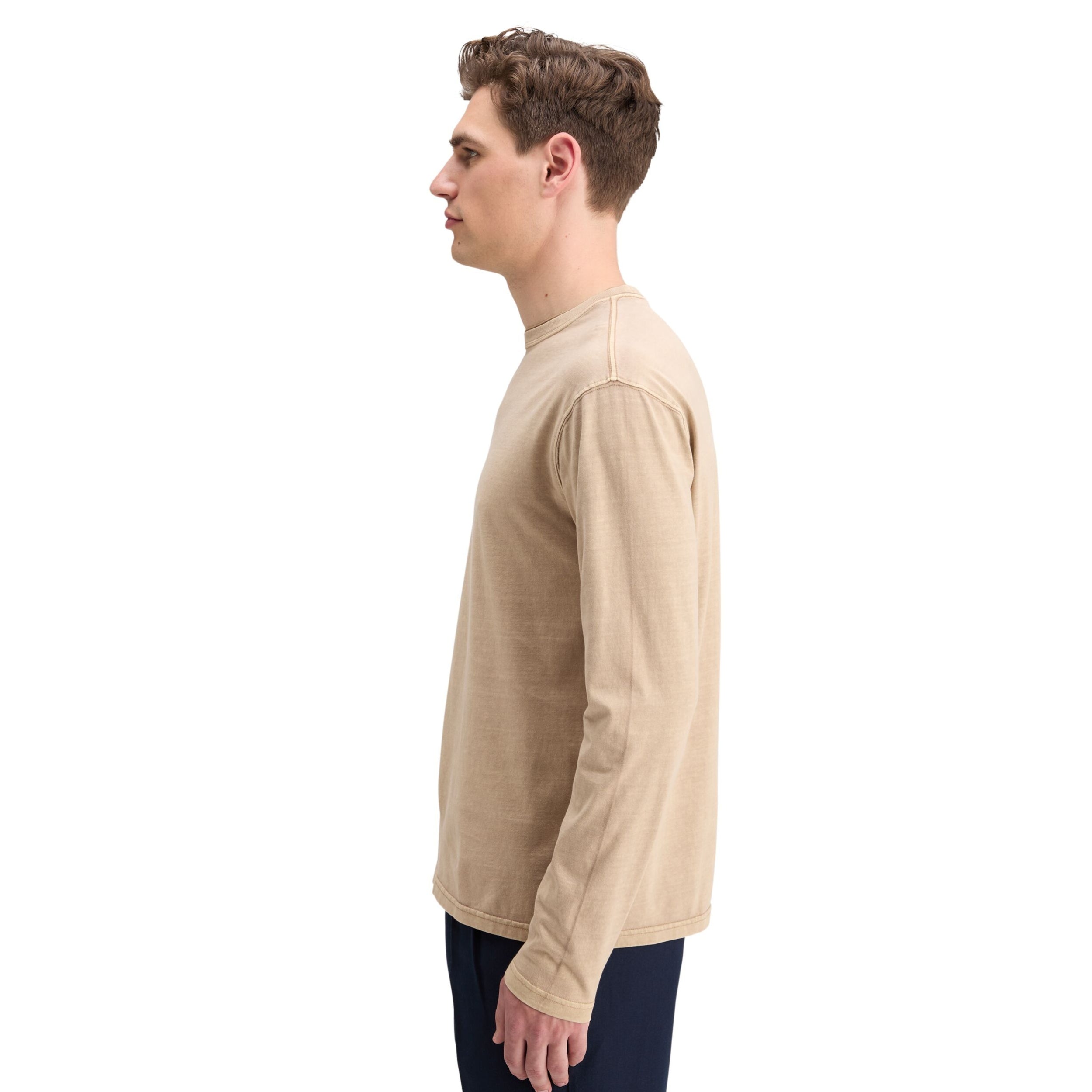 Mocha 3 Crosses Program Relaxed Long Sleeve T-Shirt