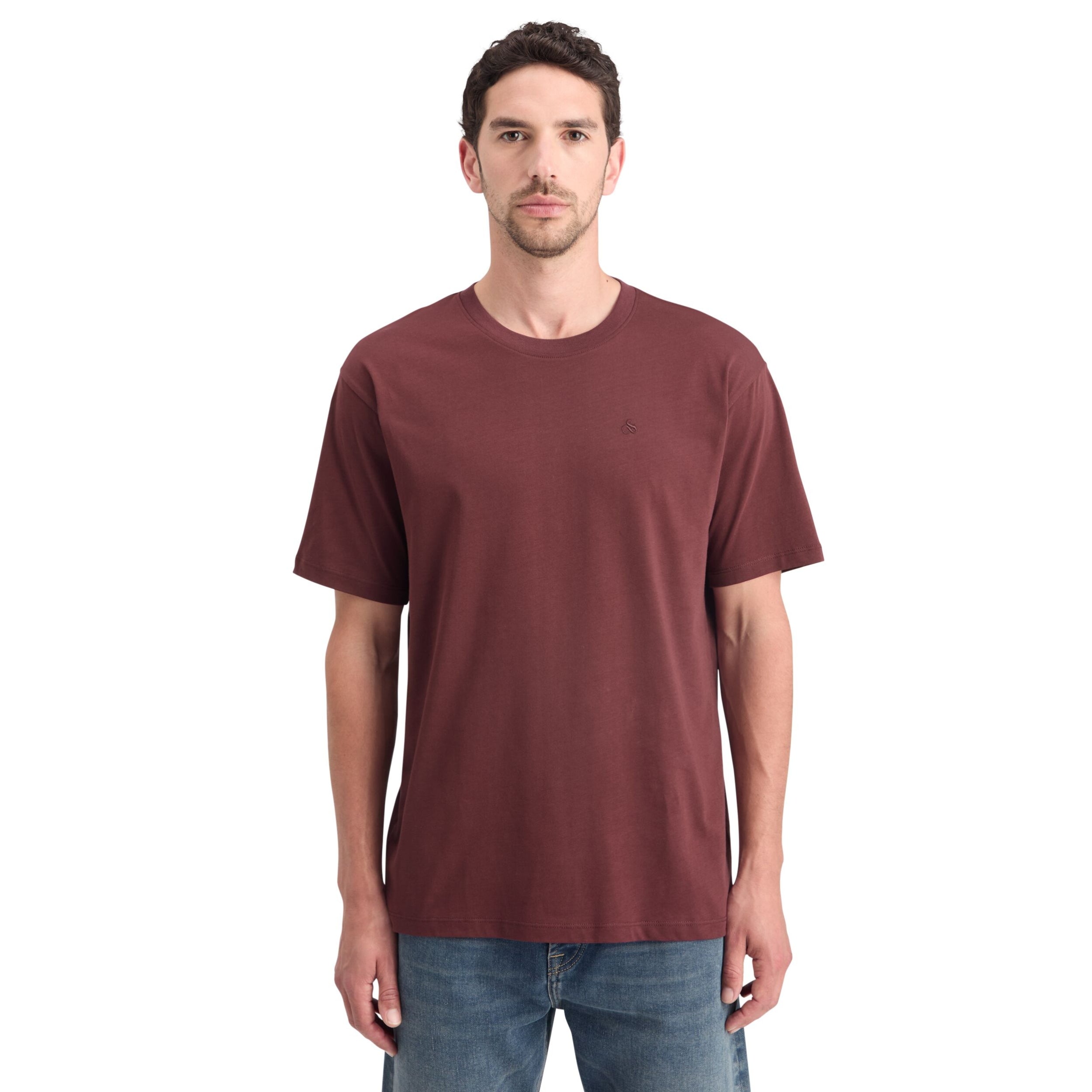 Dark Grape Essential Regular Fit Logo T-Shirt