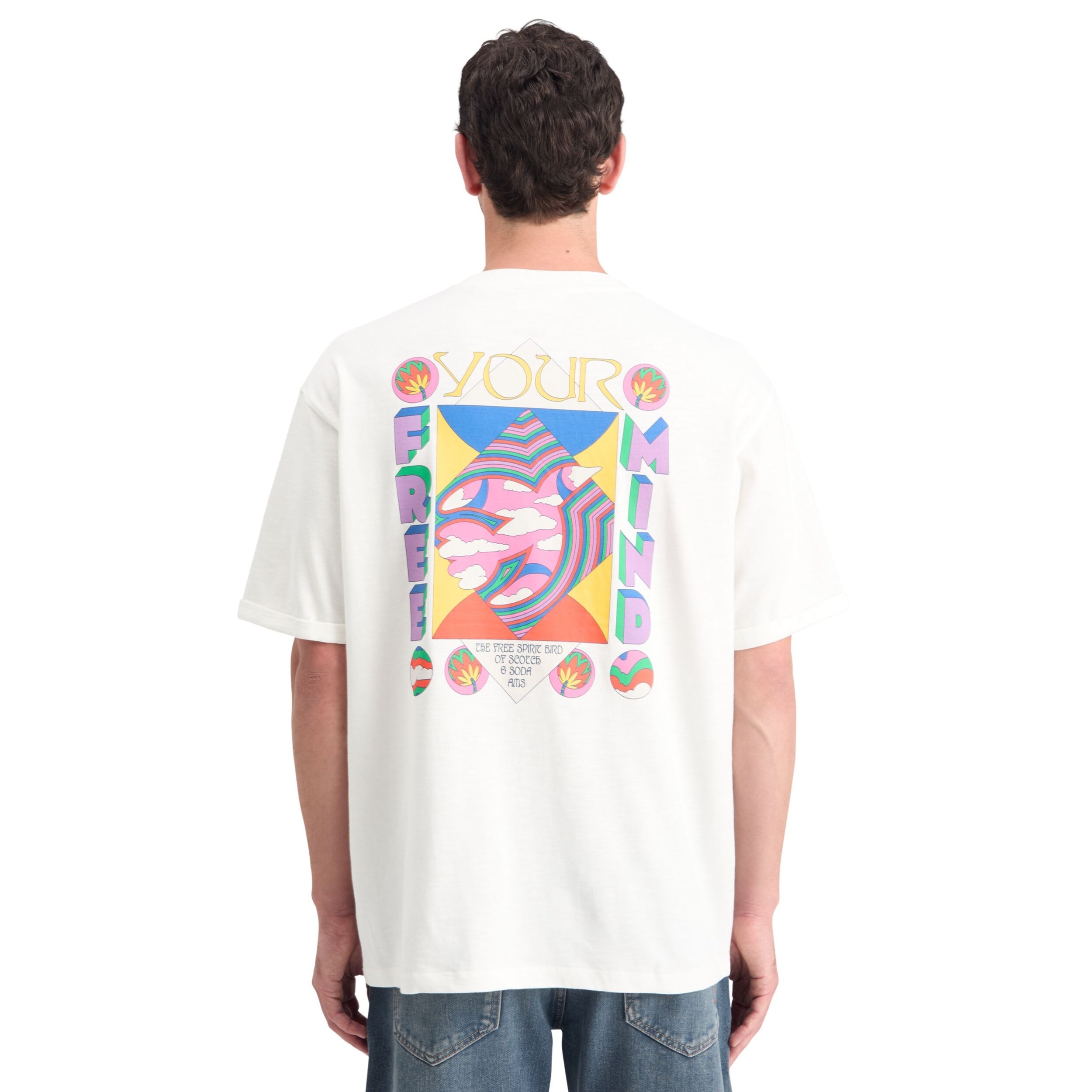 Swan Loose Fit Back Artwork T-Shirt