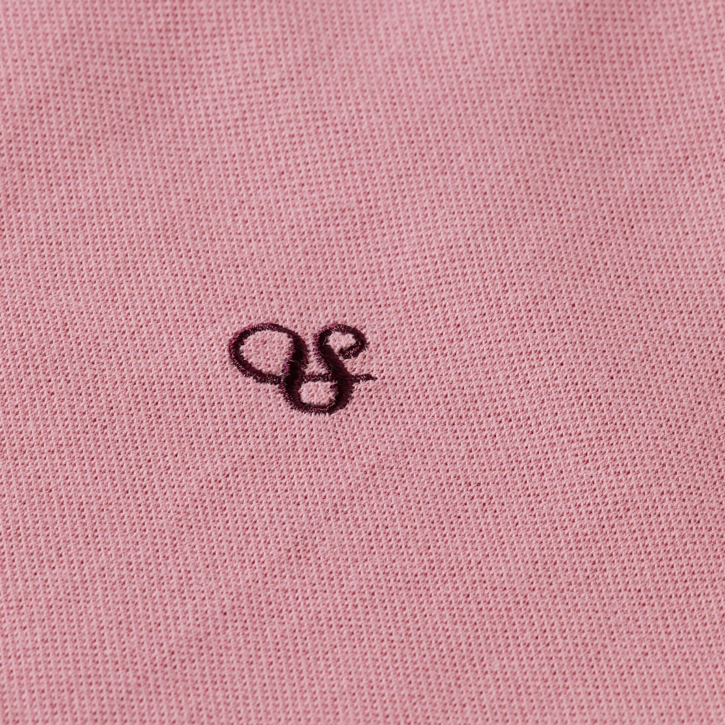 Cadillac Pink Essential Logo Pique Polo