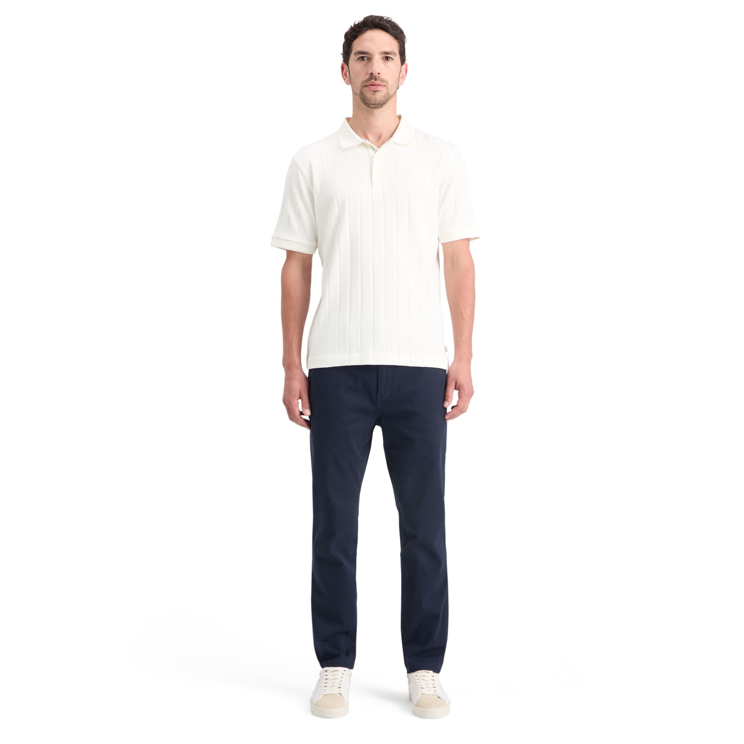 Swan Rib Knitted Polo