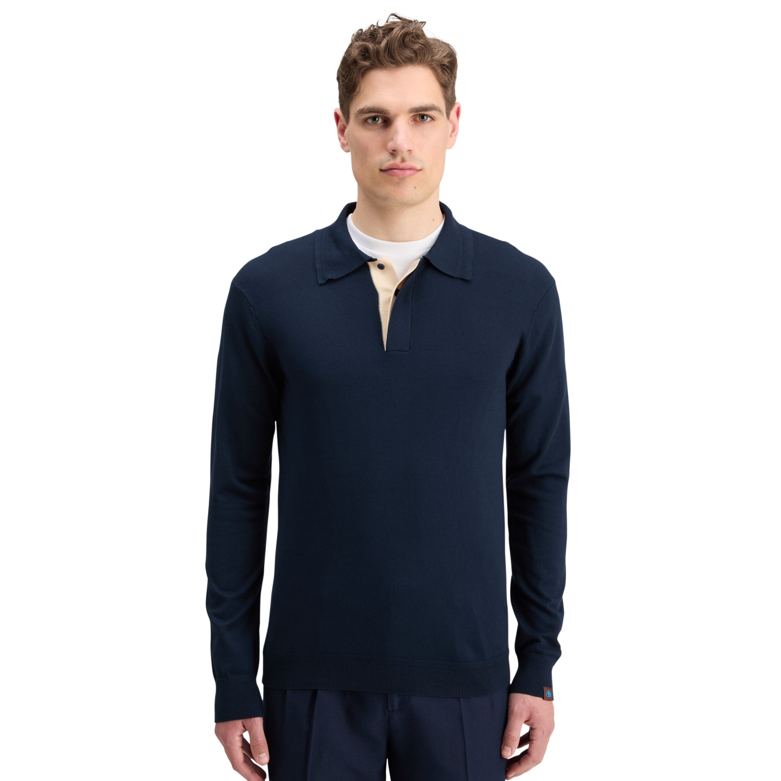 Night Knitted Polo Long Sleeve