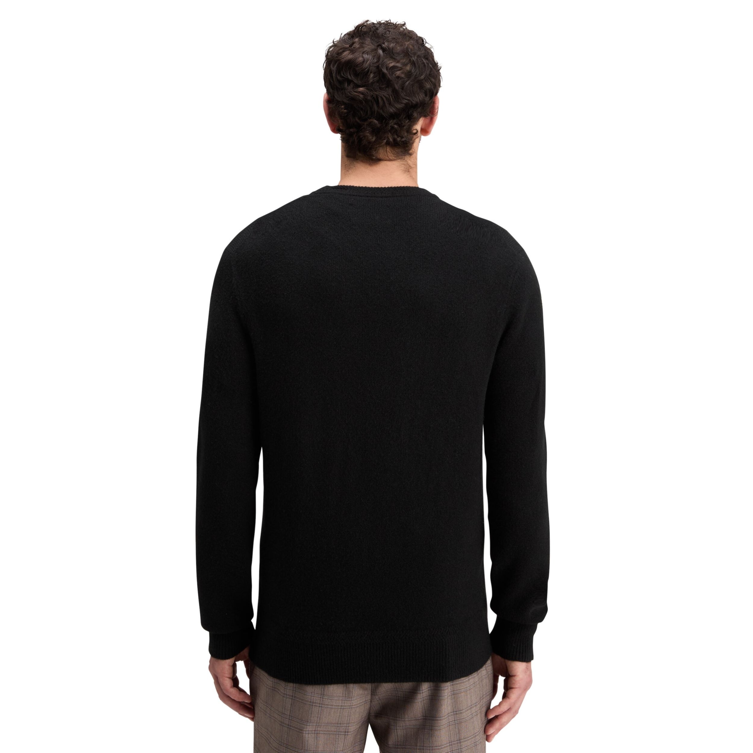 Black Soft Knit Regular Fit Sweater