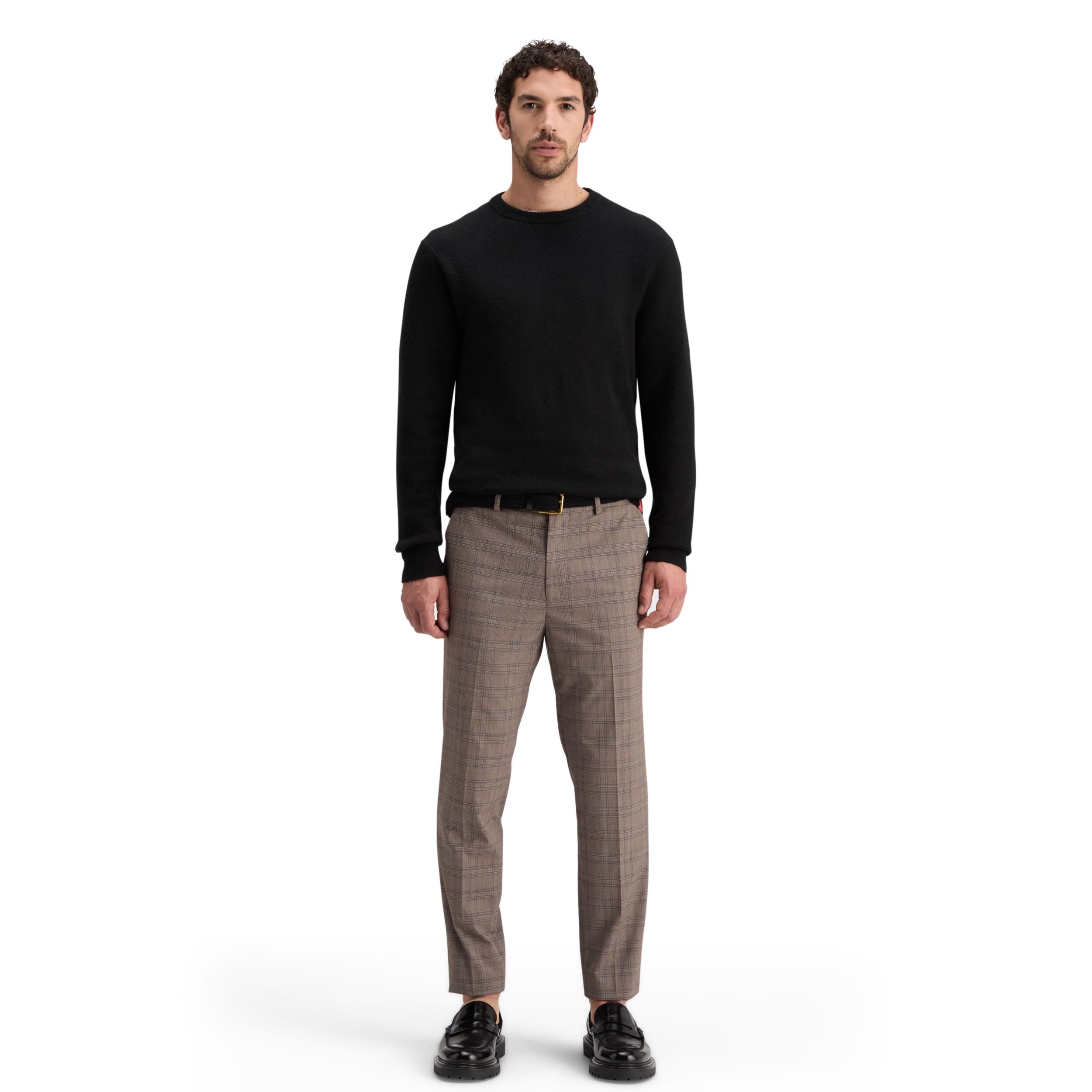 Black Soft Knit Regular Fit Sweater