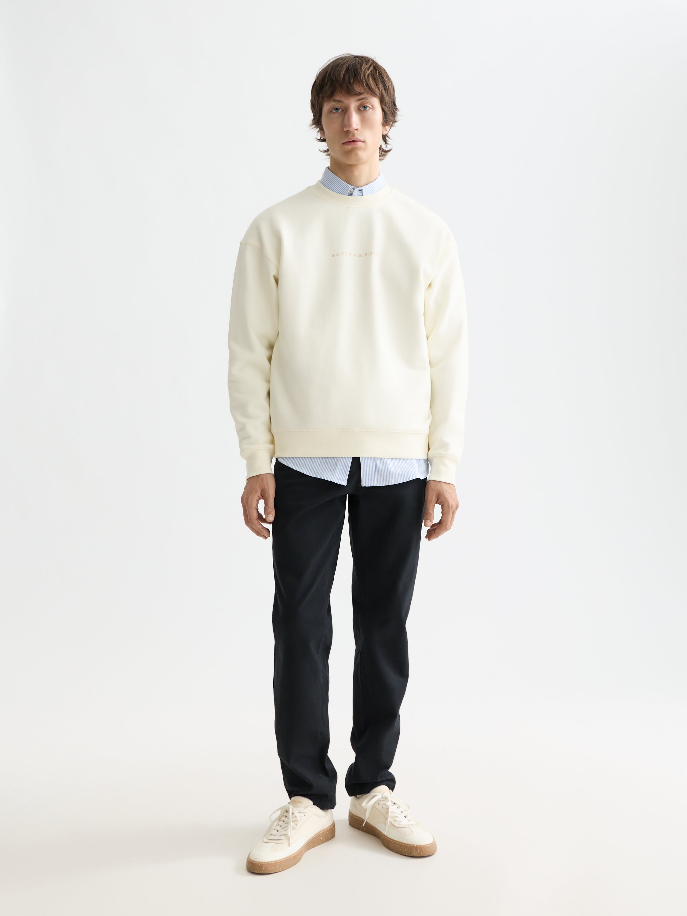 Stuart Stretch Cotton Pant - Black