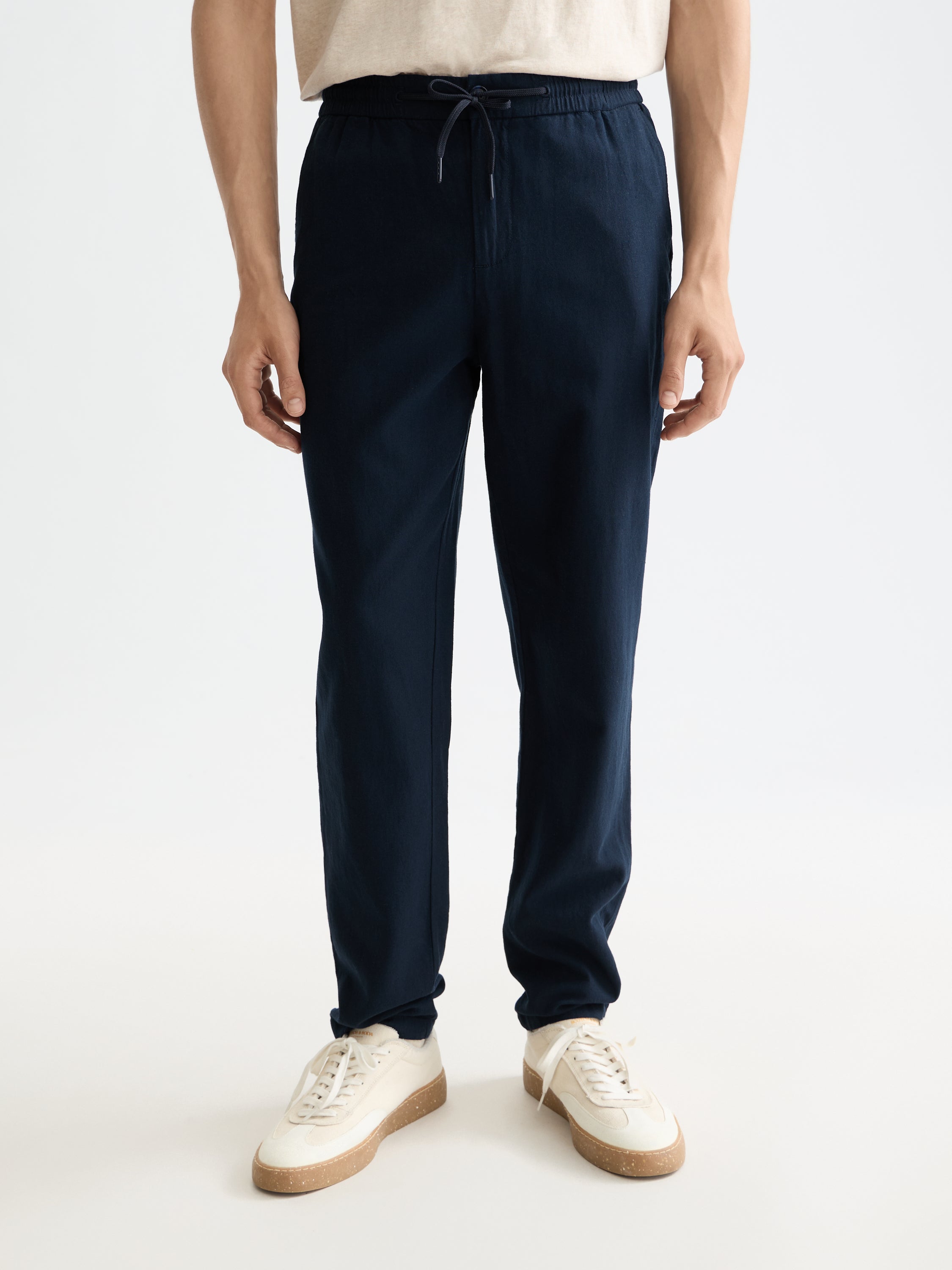 Core Warren Cotton Linen Twill Jogger - Night