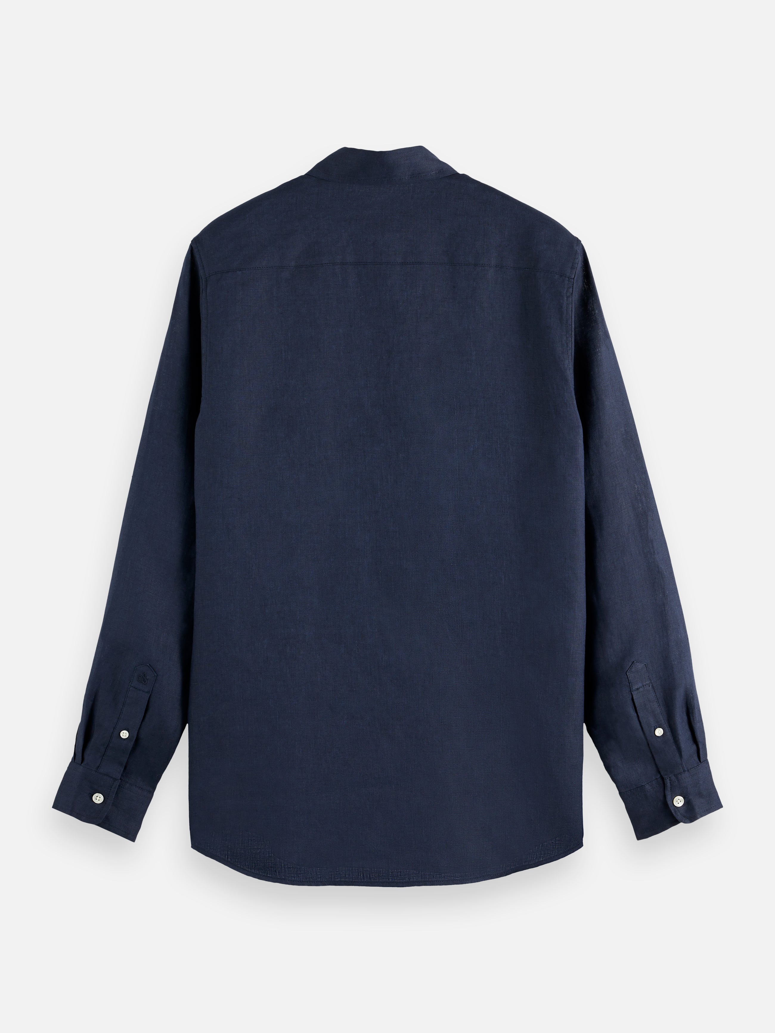 Core Linen Shirt Long Sleeve Button Down - Night