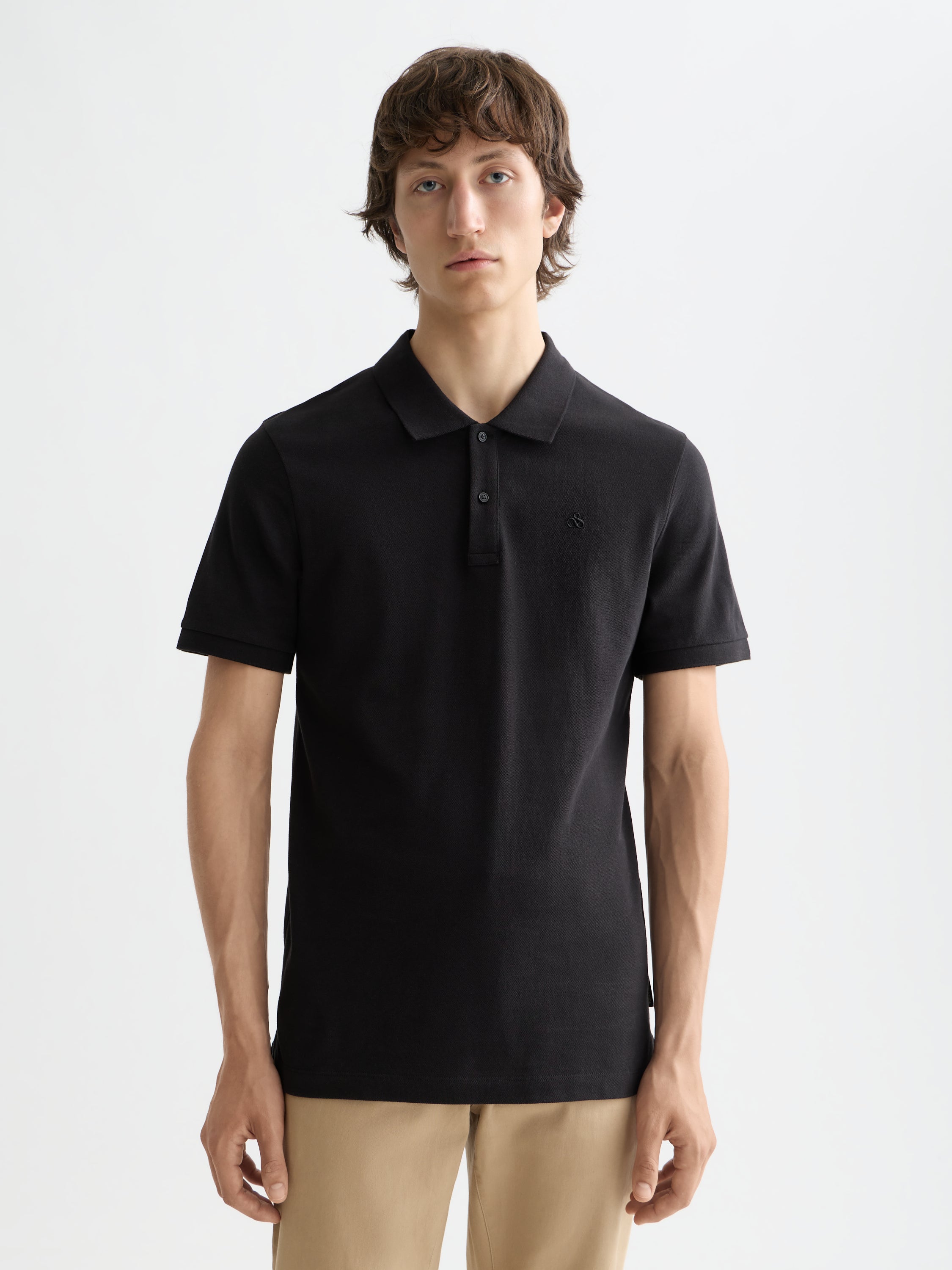 Logo Pique Polo - Black