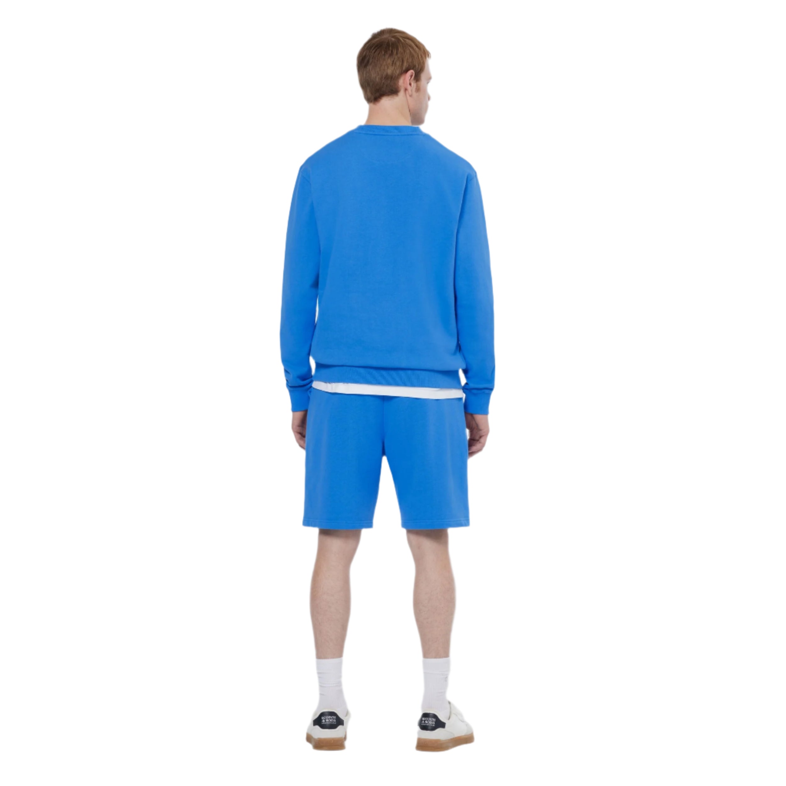 Sweat-shirt à col rond avec logo écusson, collection League Blue Seasonal Core
