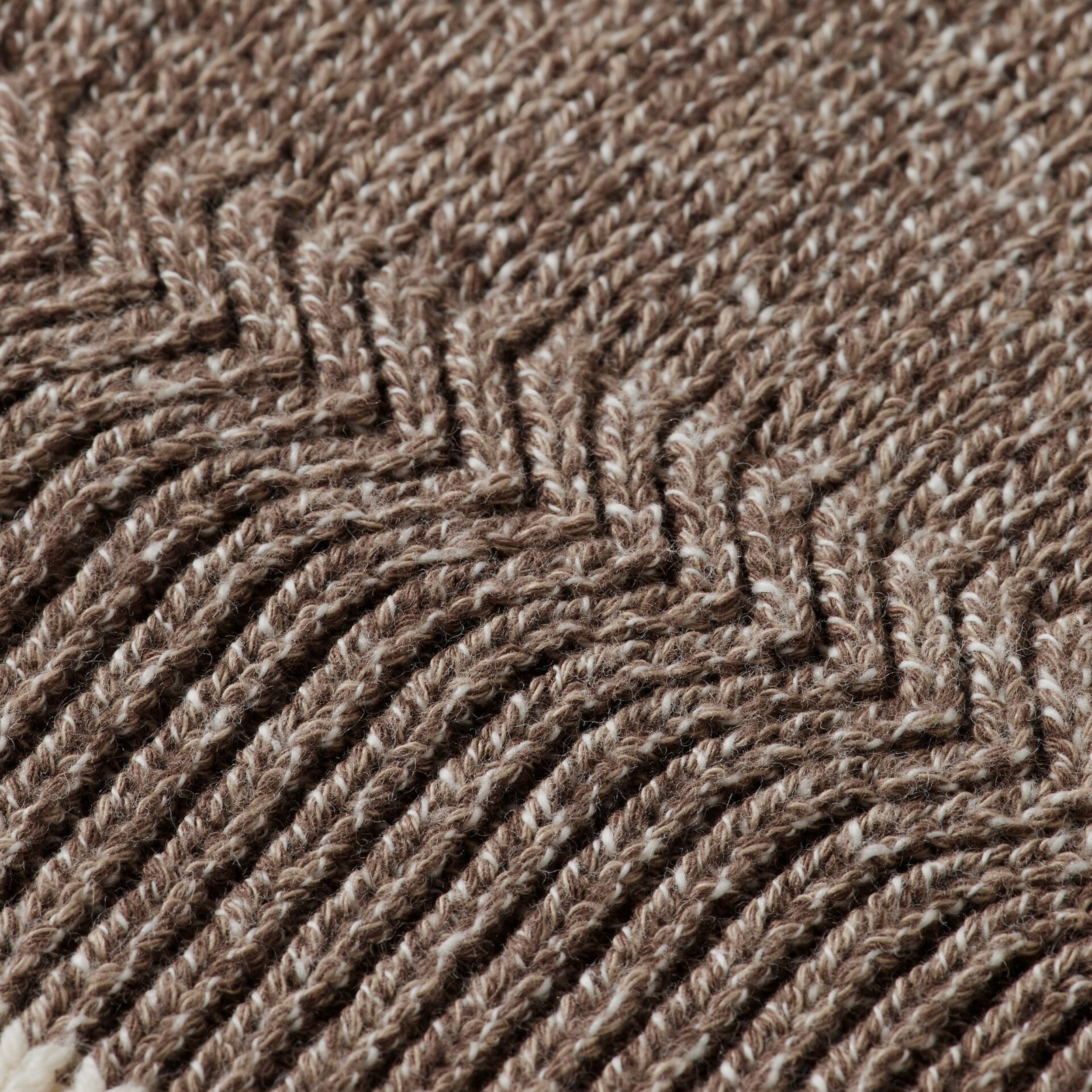 Golden Brown Melange Regular Fit Crewneck