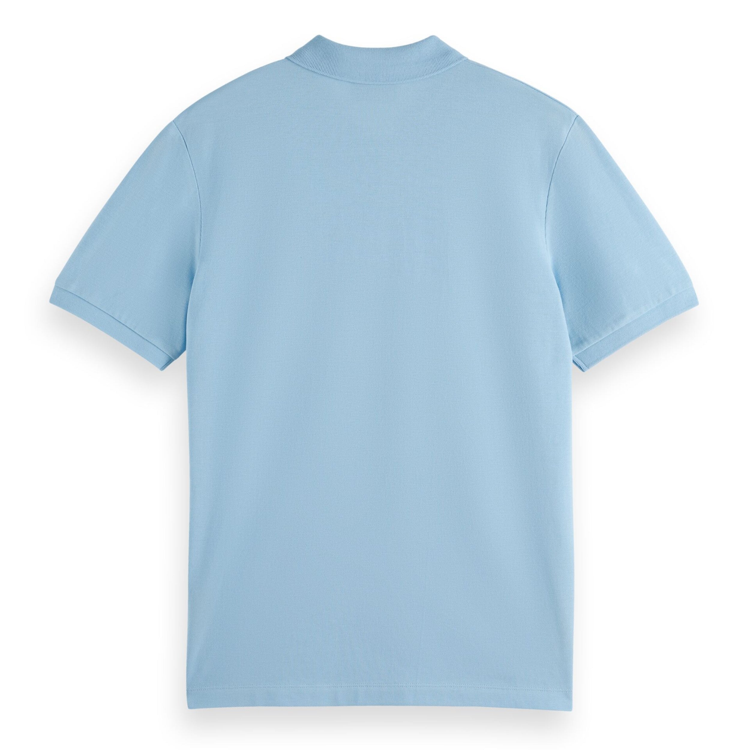 Spring Blue Logo Pique Polo