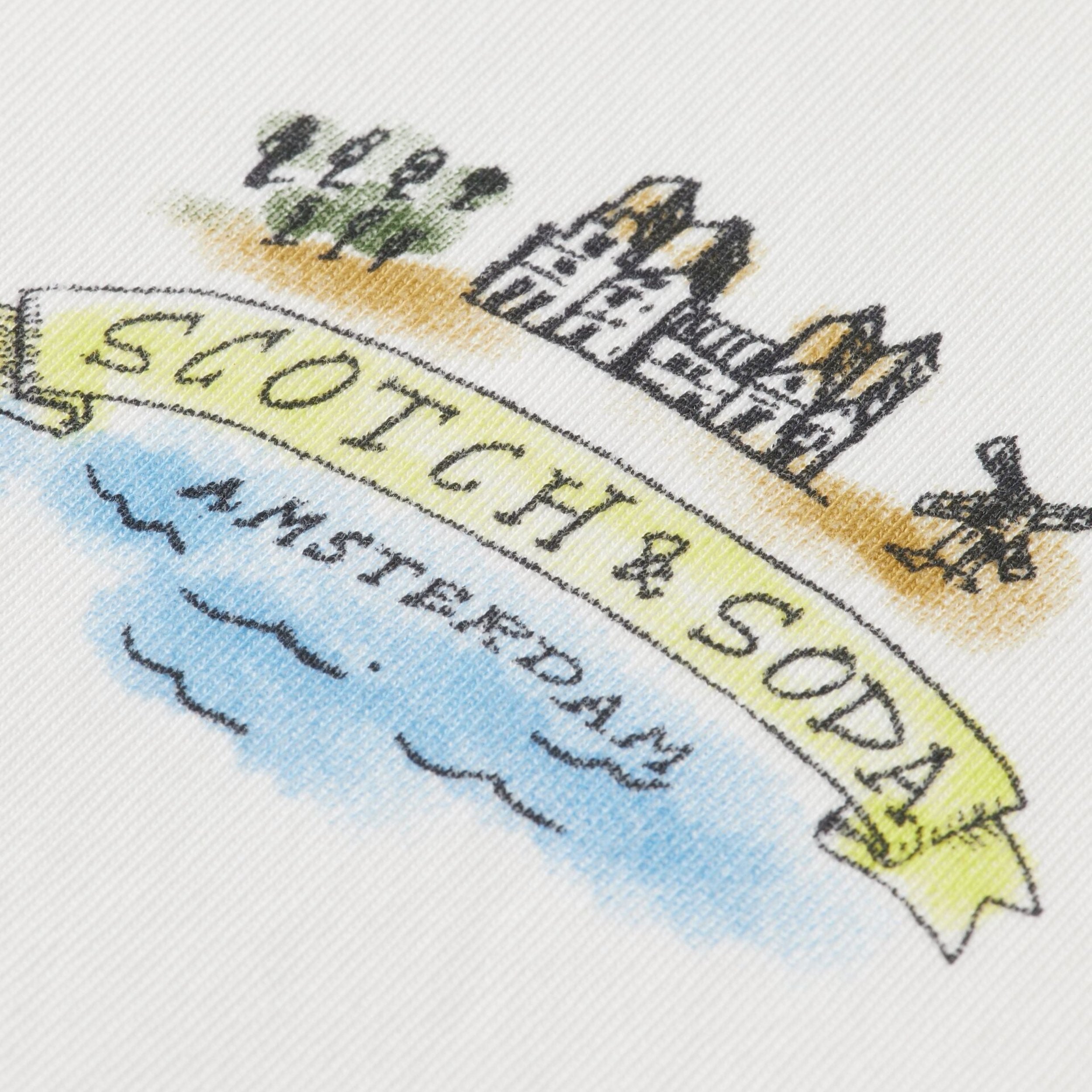 White Front And Back Artwork Relaxed T-Shirt