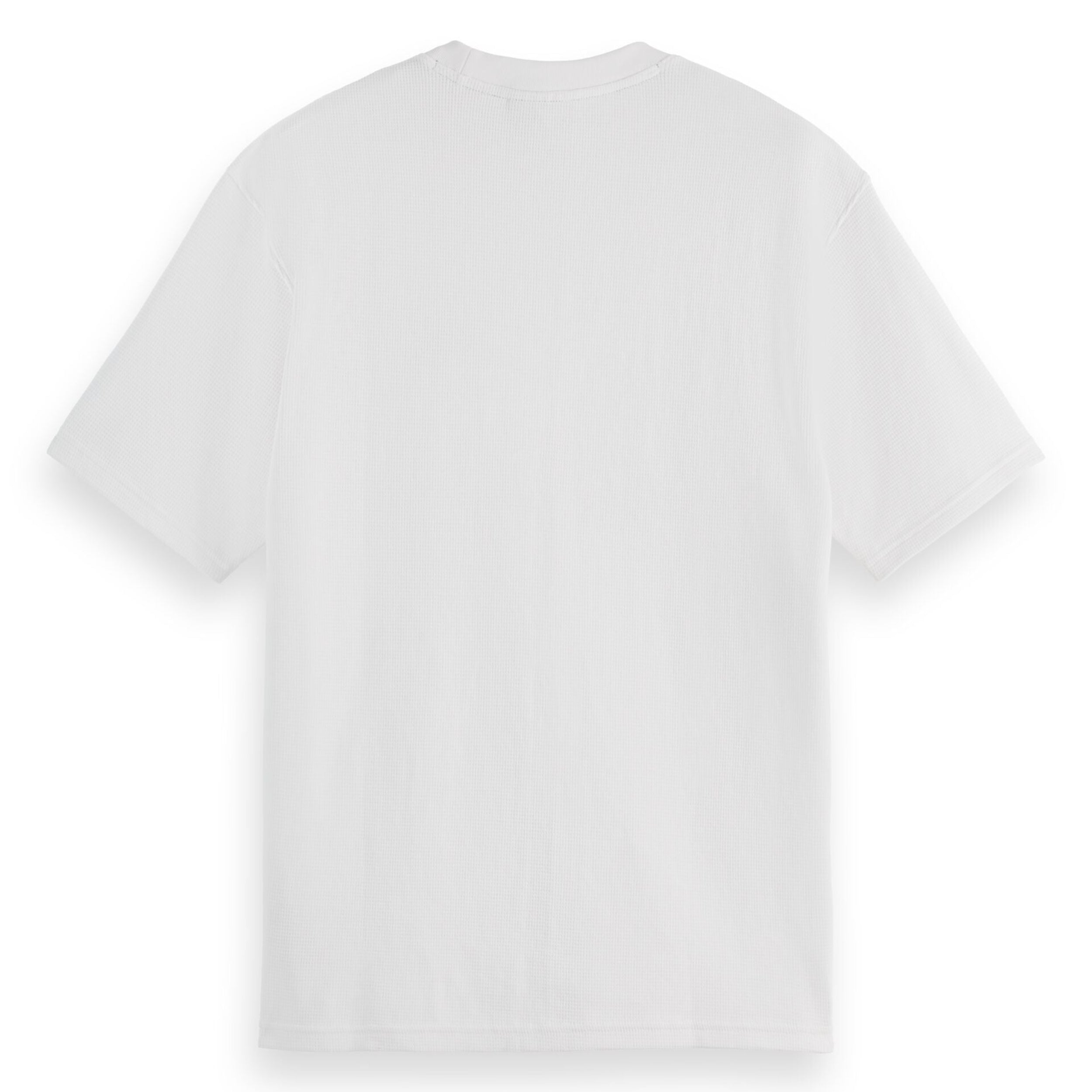 White Waffle Relaxed Fit T-Shirt