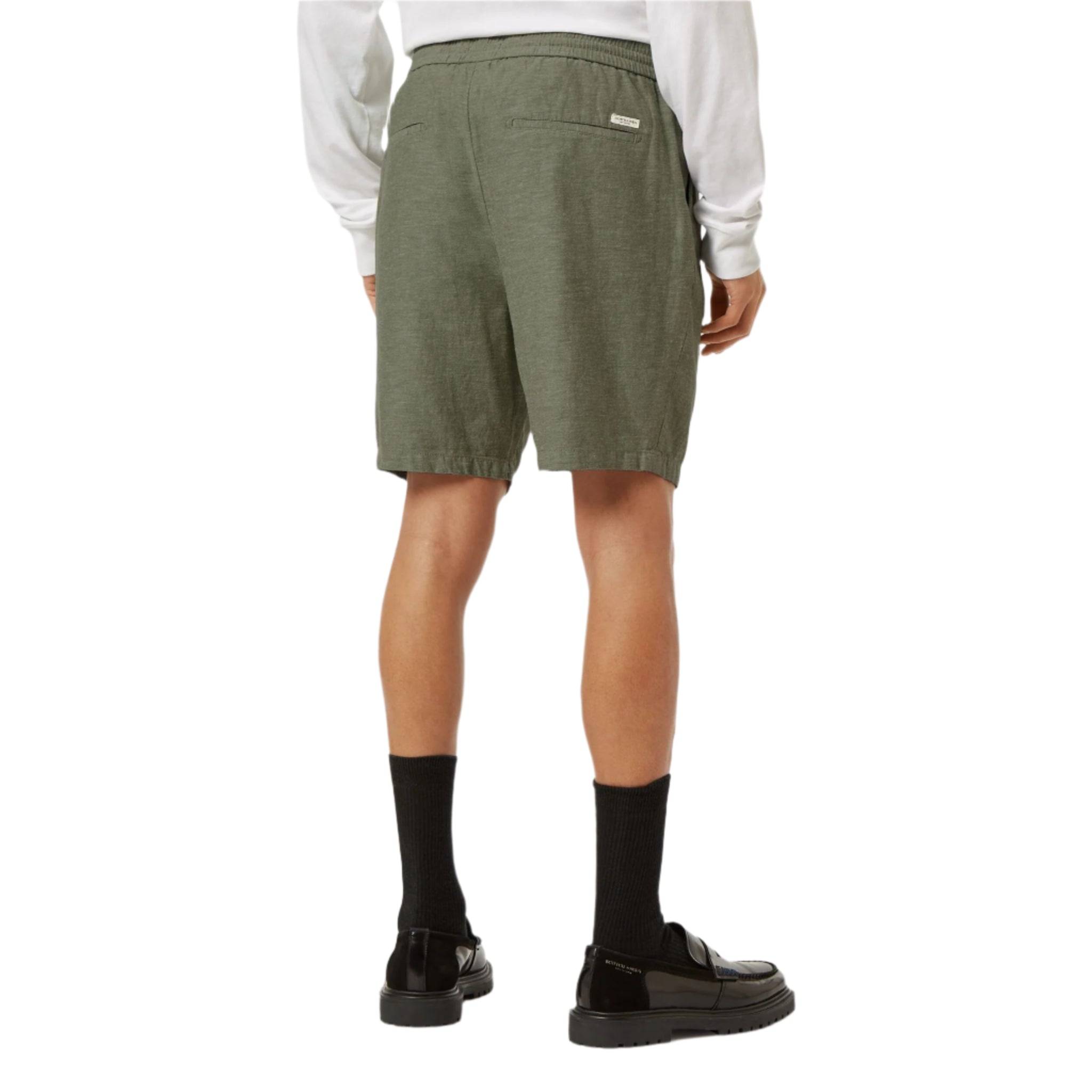 Army Fave Cotton And Linen Twill Bermuda