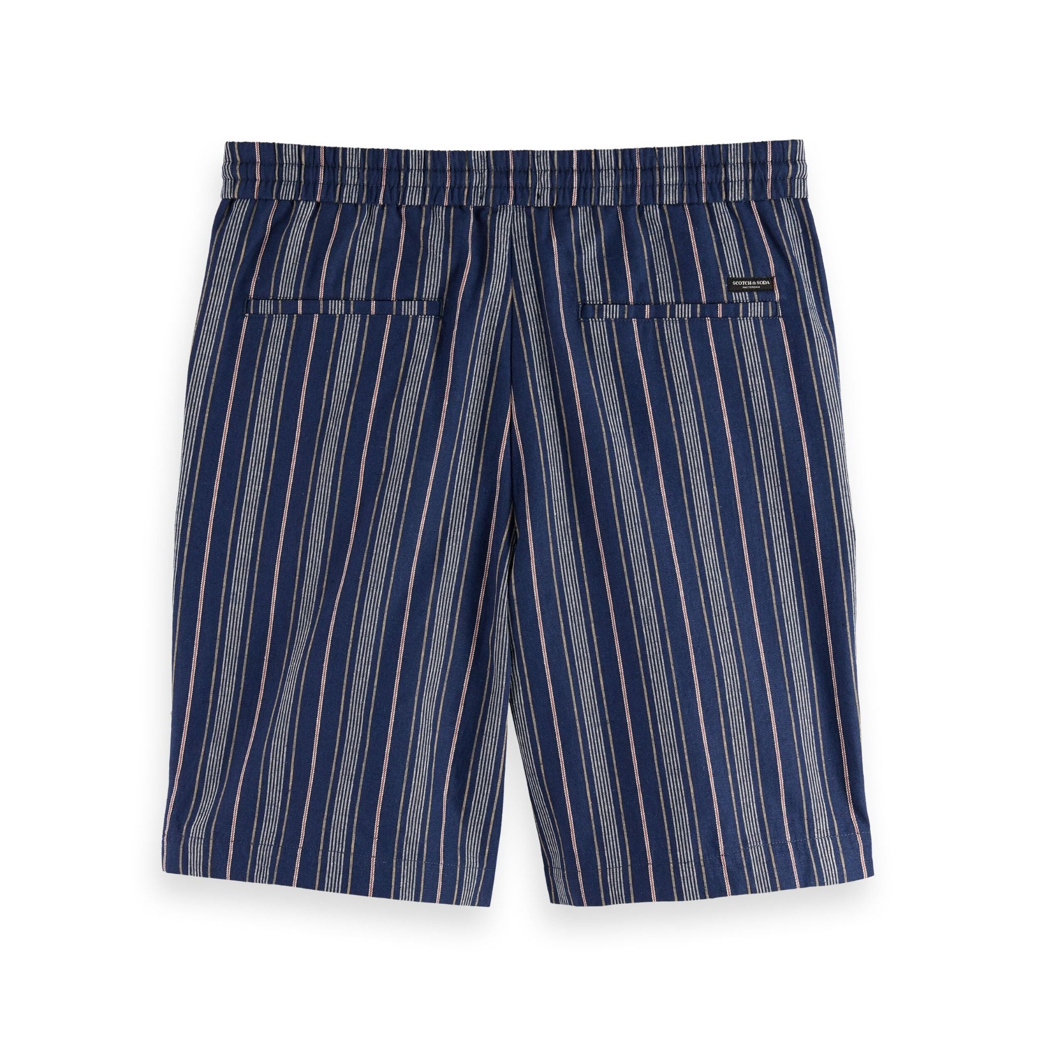 Navy Fave - Relaxed Fit Cotton-Linen Bermuda Short