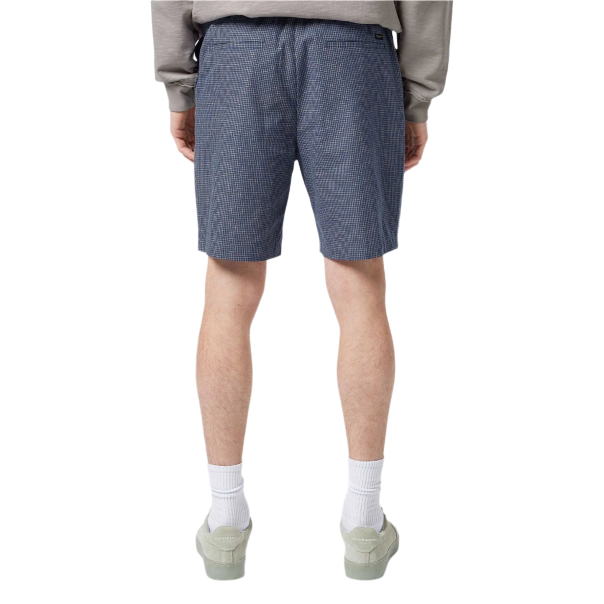 Blue Fave - Relaxed Fit Cotton-Linen Bermuda Short