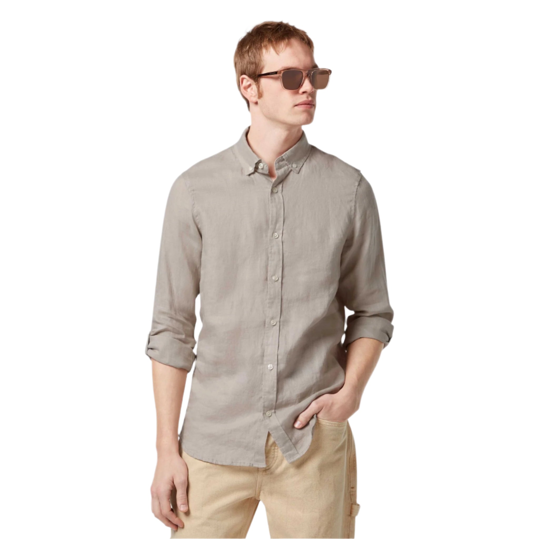 Gray Regular Fit Logo T-Shirt