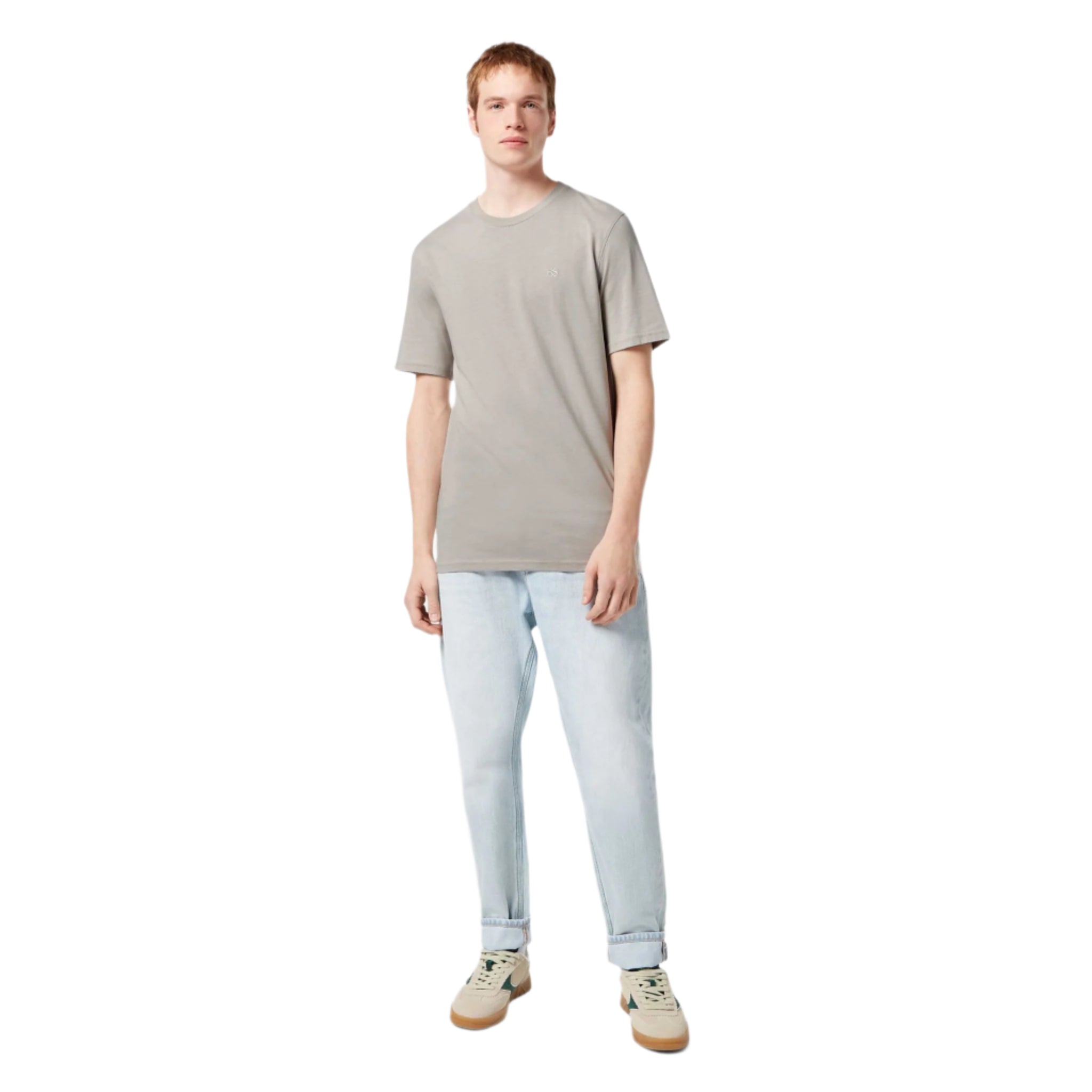 Gray Regular Fit Logo T-Shirt