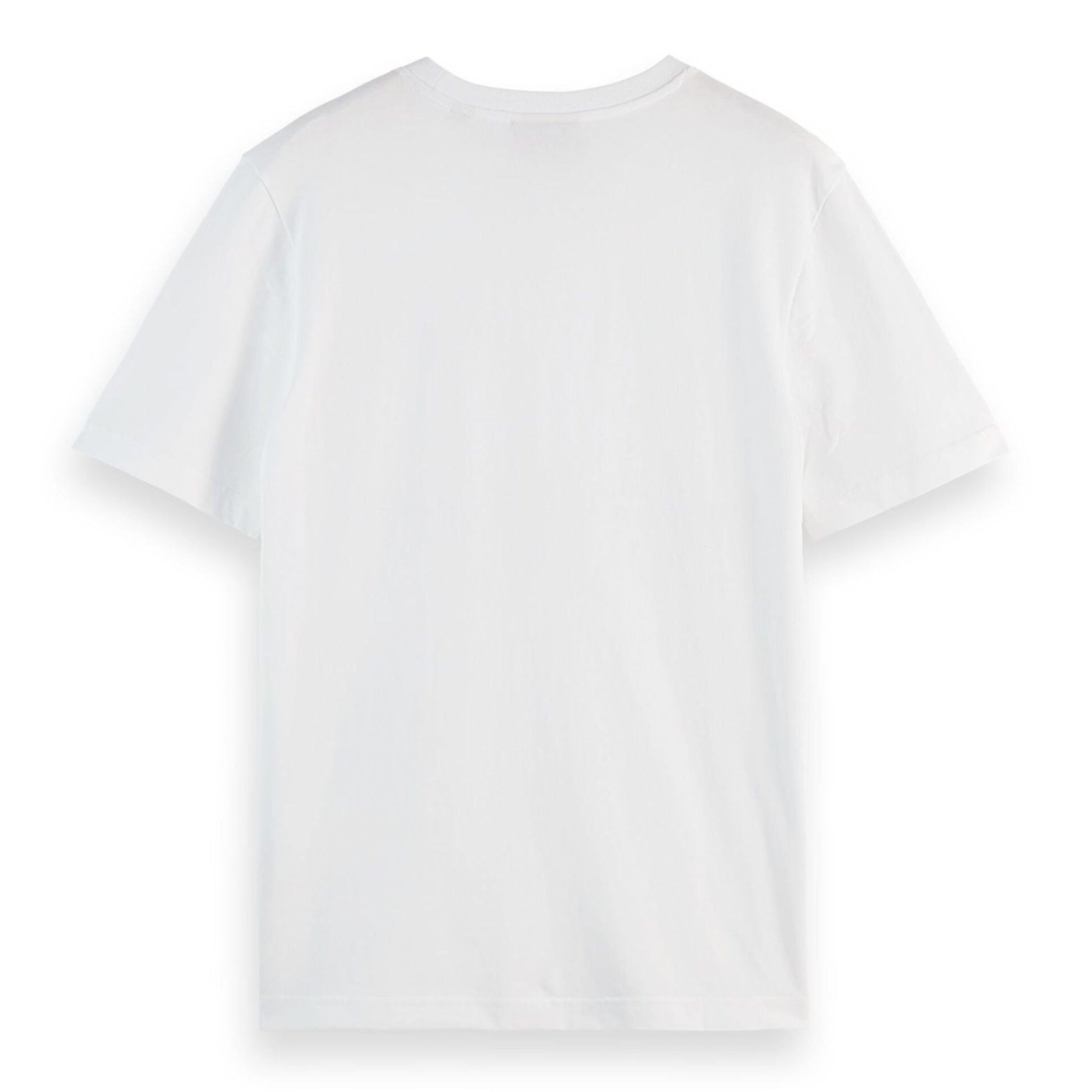 White Regular Fit Left Chest Logo T-Shirt