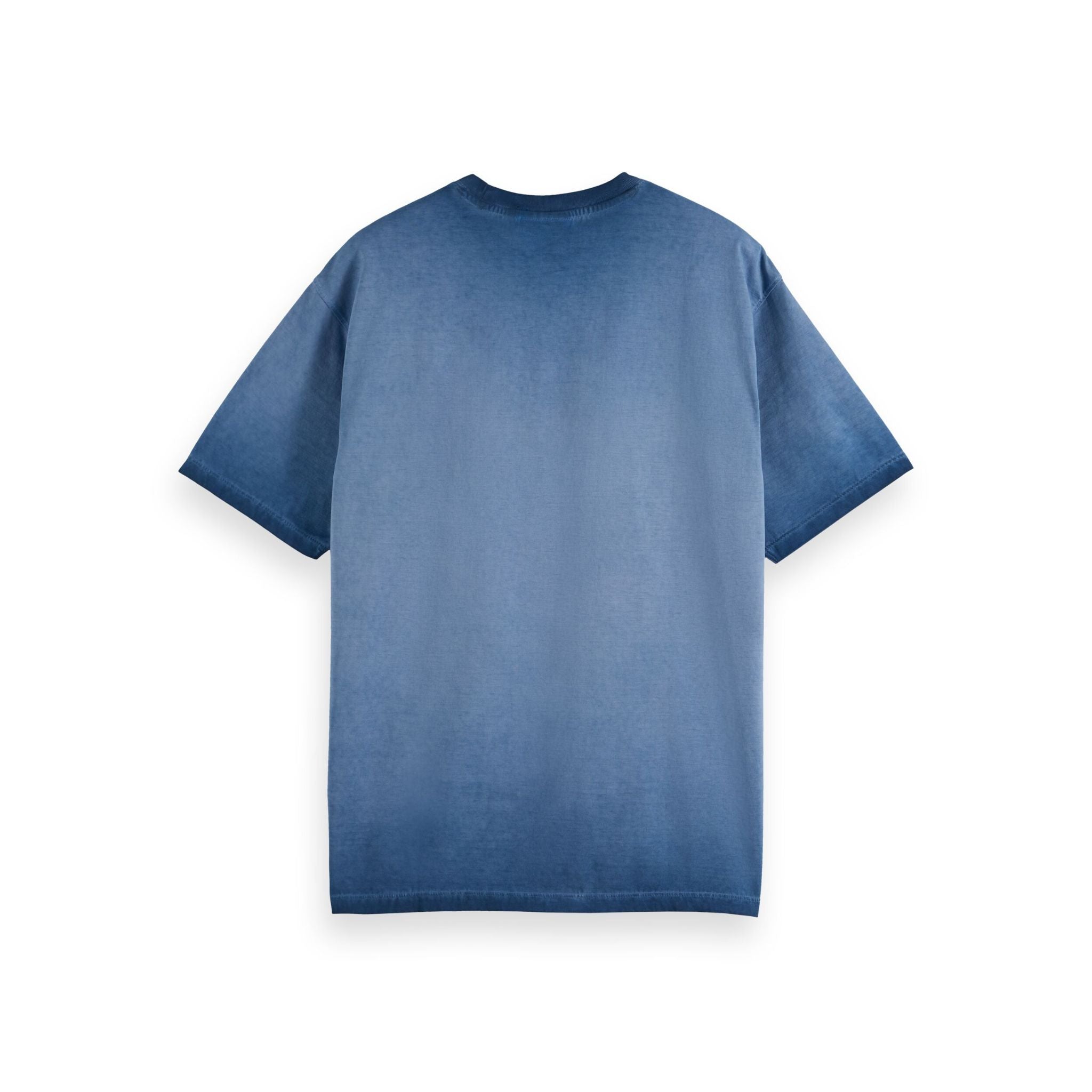 Blue Relaxed-Fit Inside Out Cold Dye T-Shirt