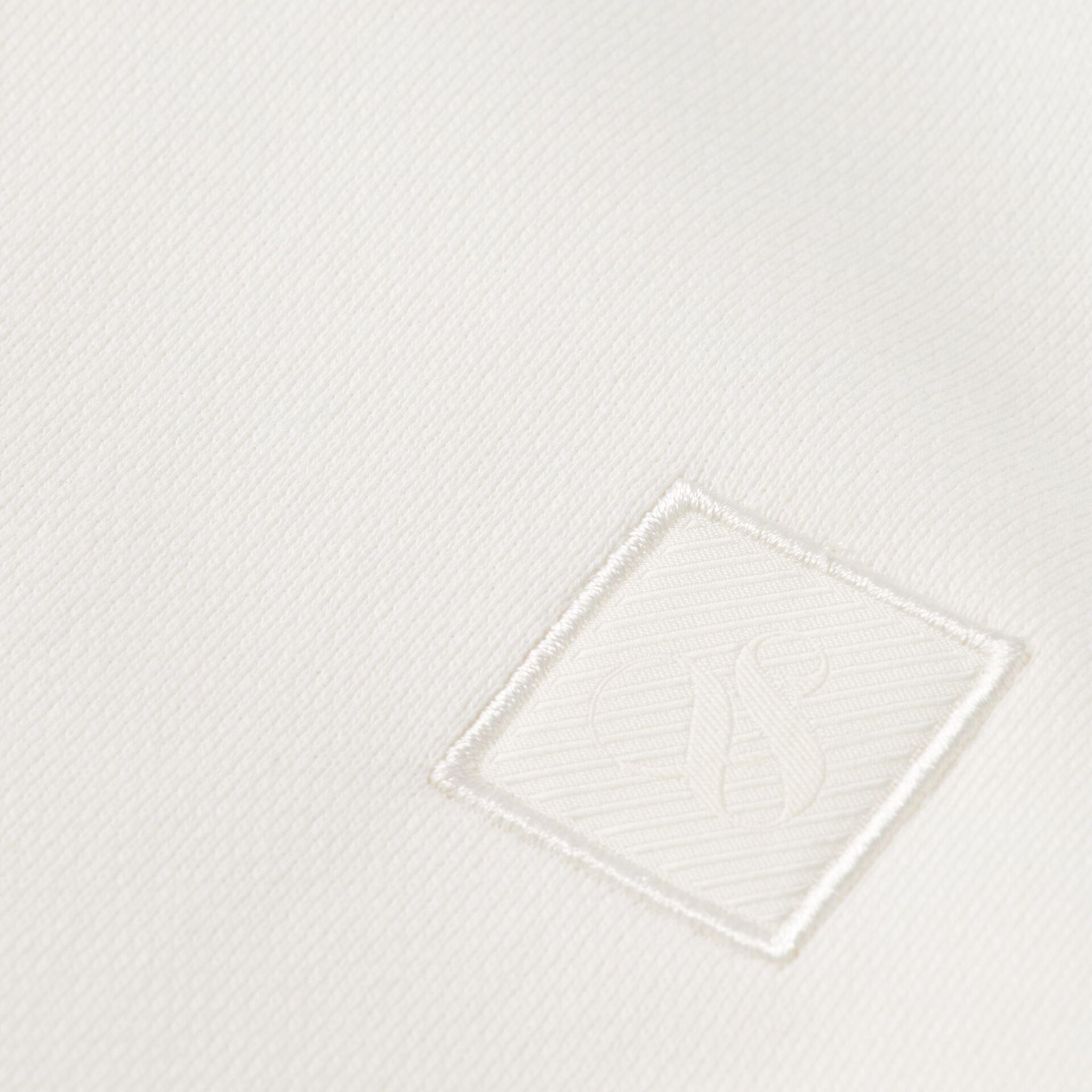 White Regular Fit Logo Sweatshirt