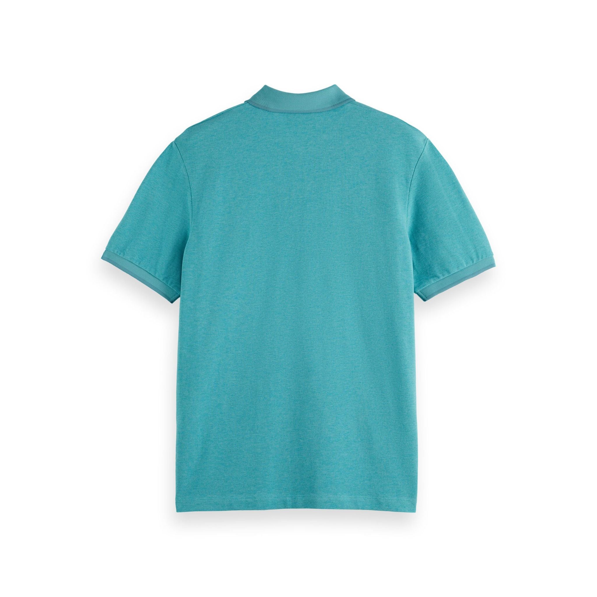 Blue Melange Regular Fit Polo