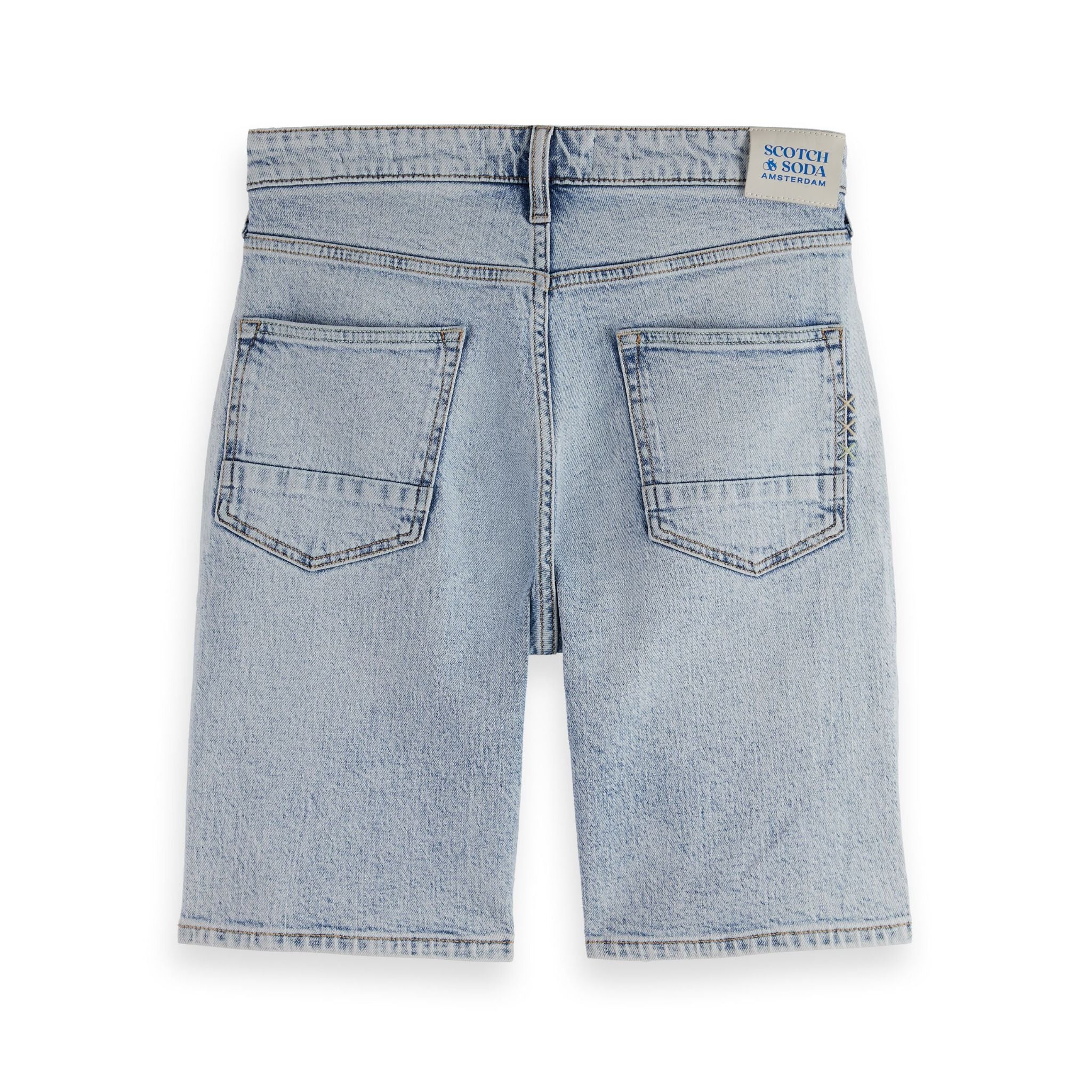 Blue Ralston Slim Fit Denim Short