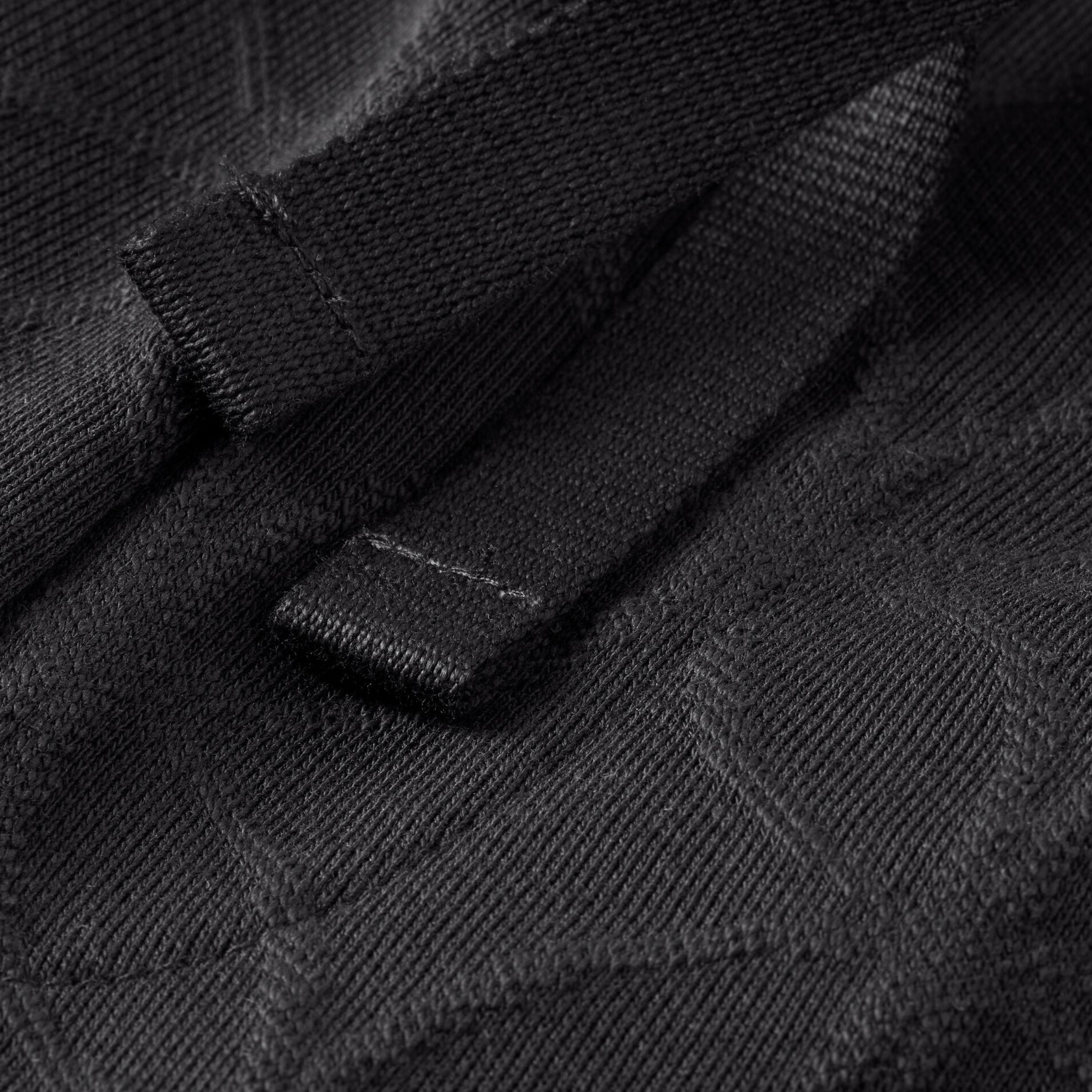 Black Jacquard Terry Relaxed Sweatpant