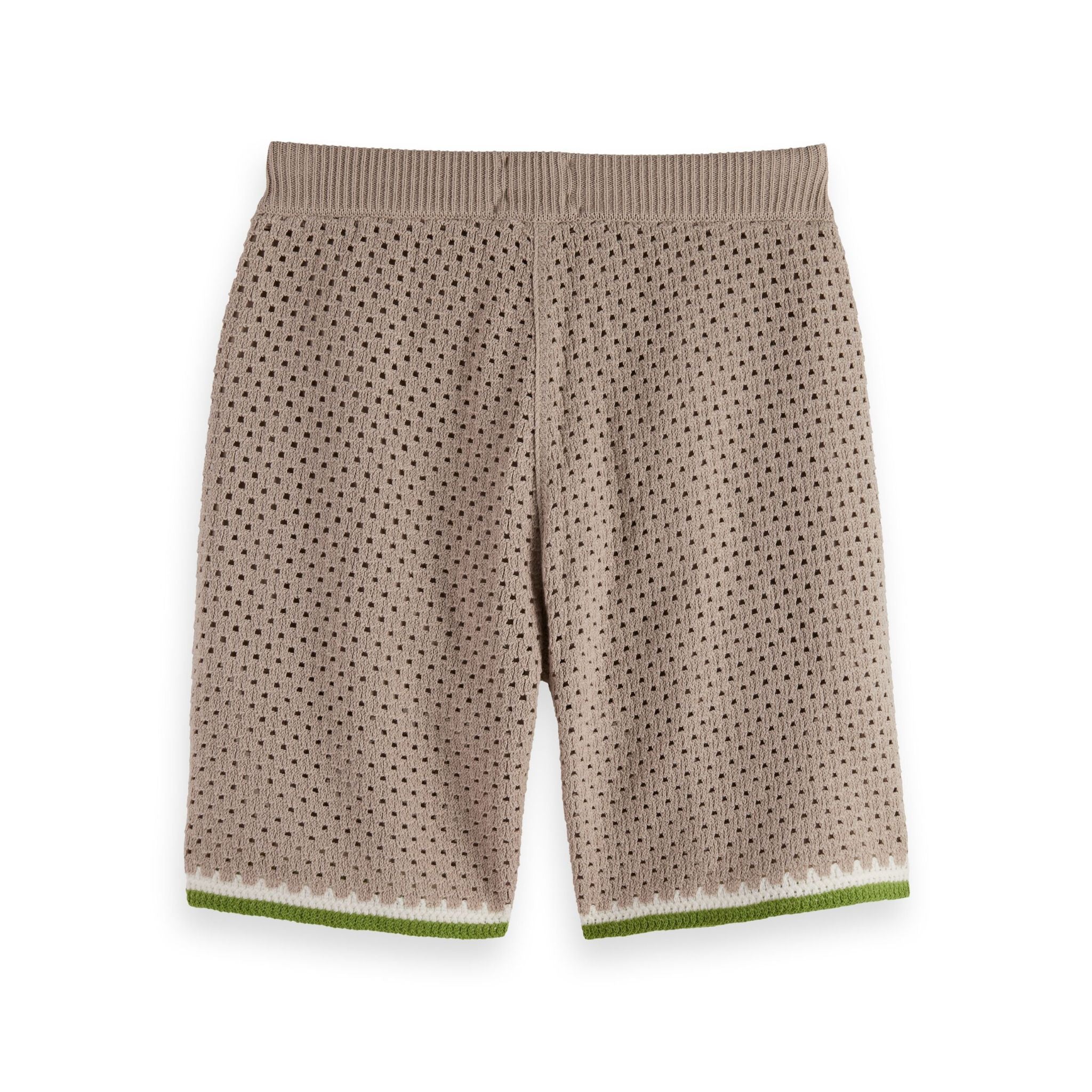 Gray Crochet Knitted Short