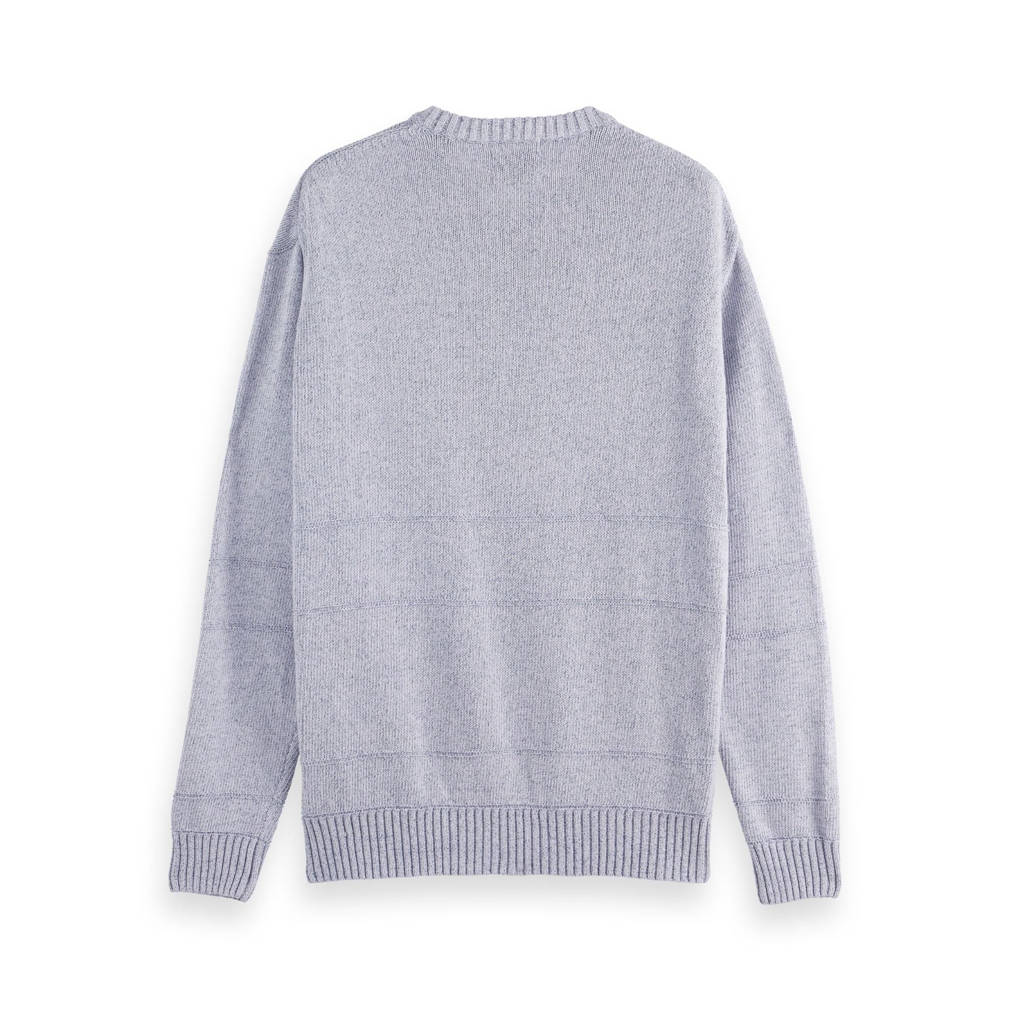 Lavender Melange Dropped Shoulder Sweaters