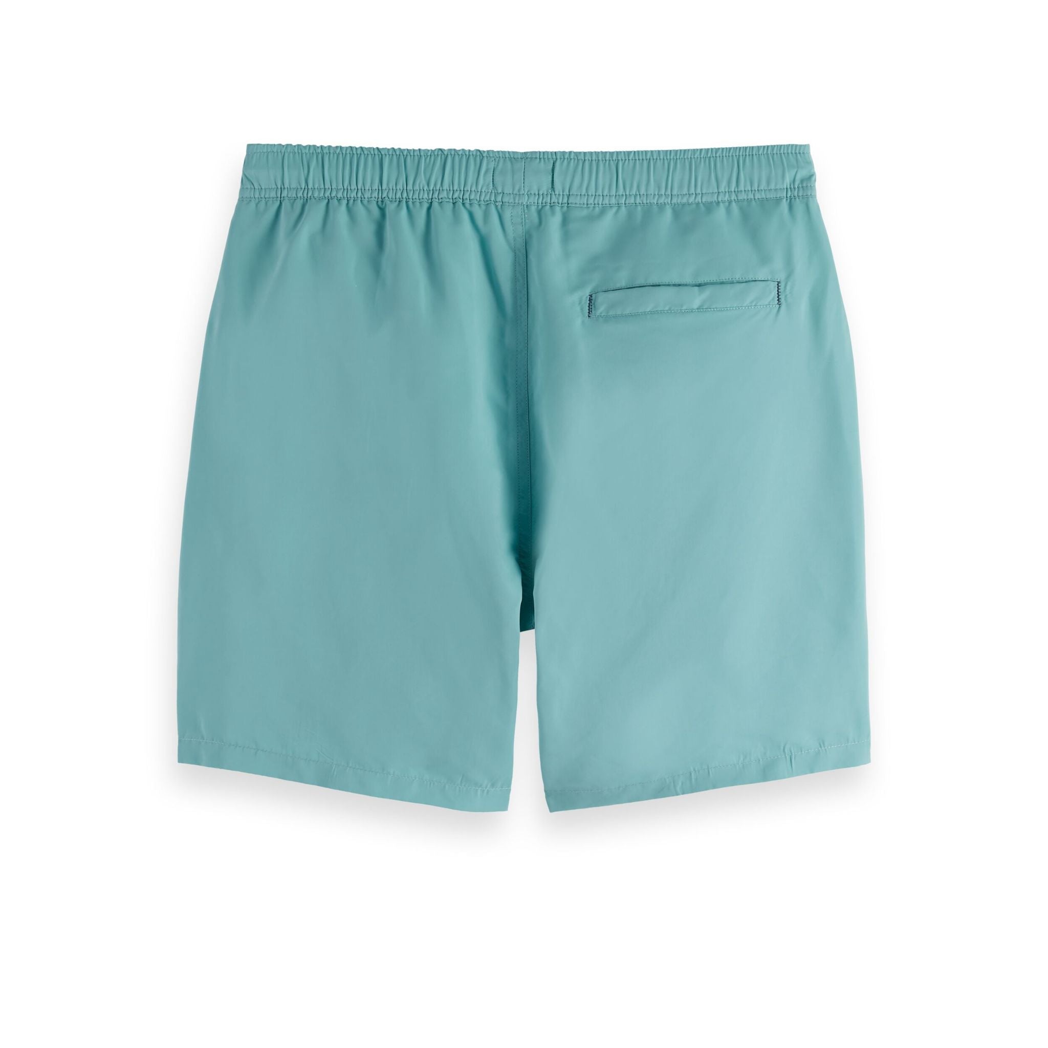 Blue Solid Mid-Length Swimshort