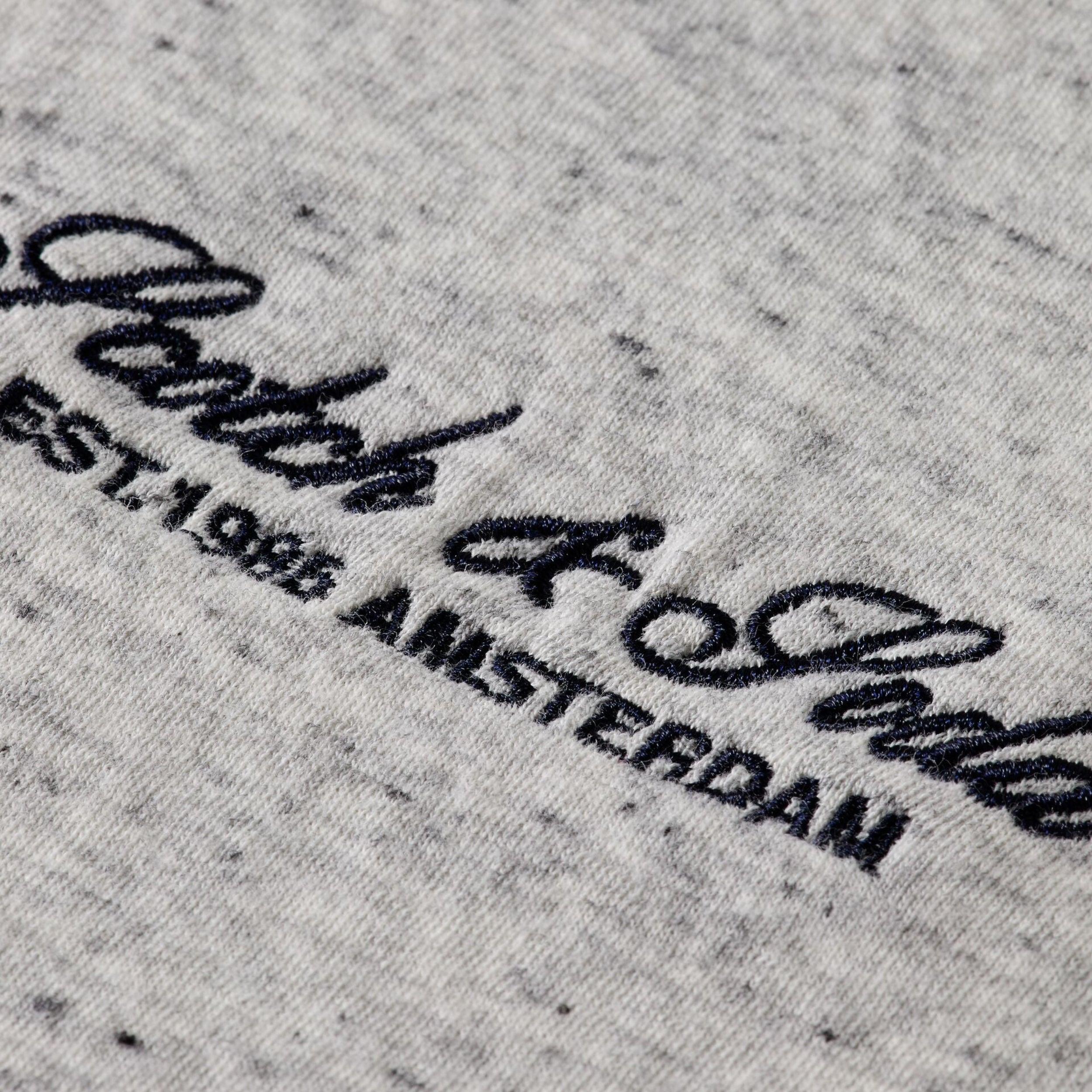 Grey Melange Bonded Loose Fit T-Shirt