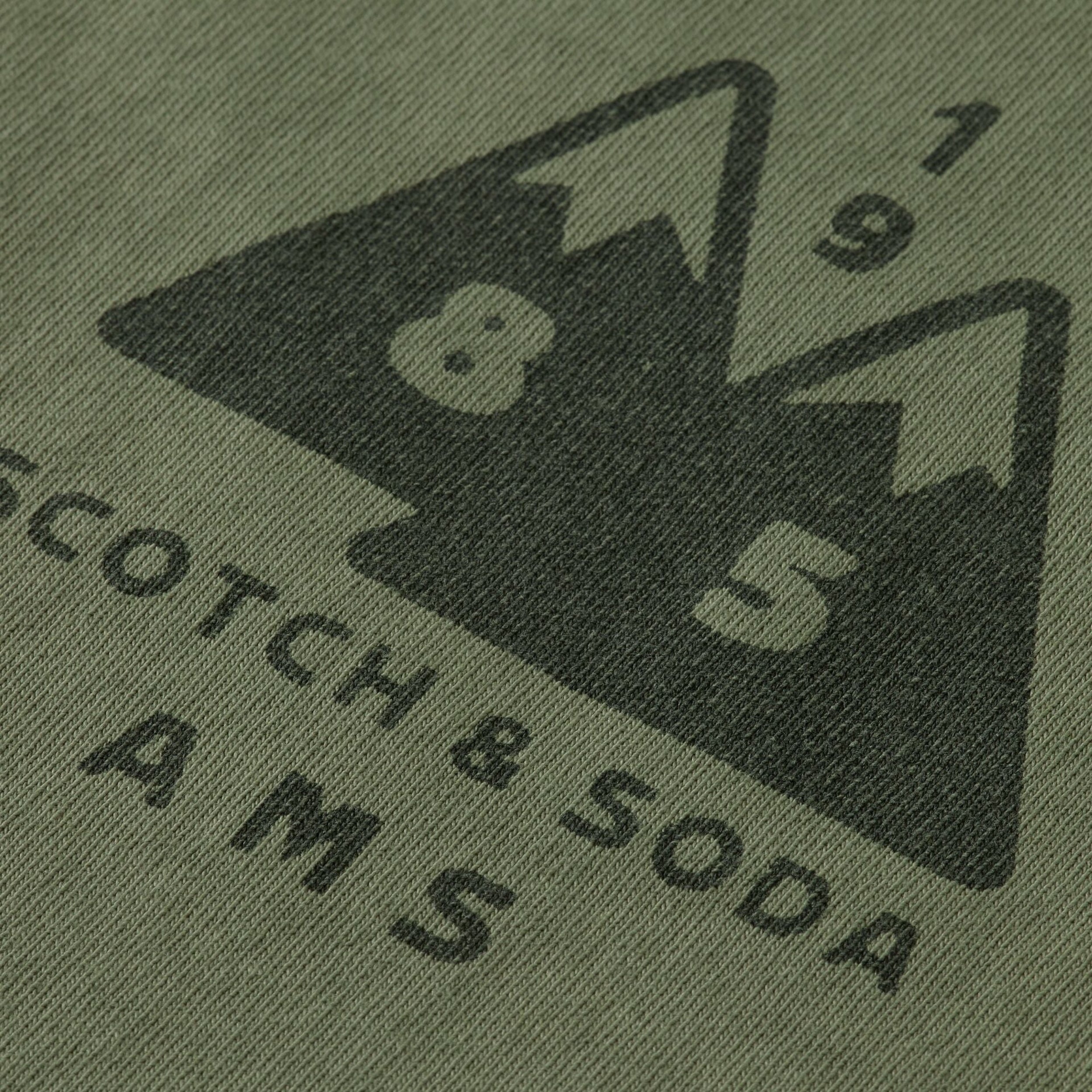 Loose Fit Garment Dye Aw T-Shirt - Thyme