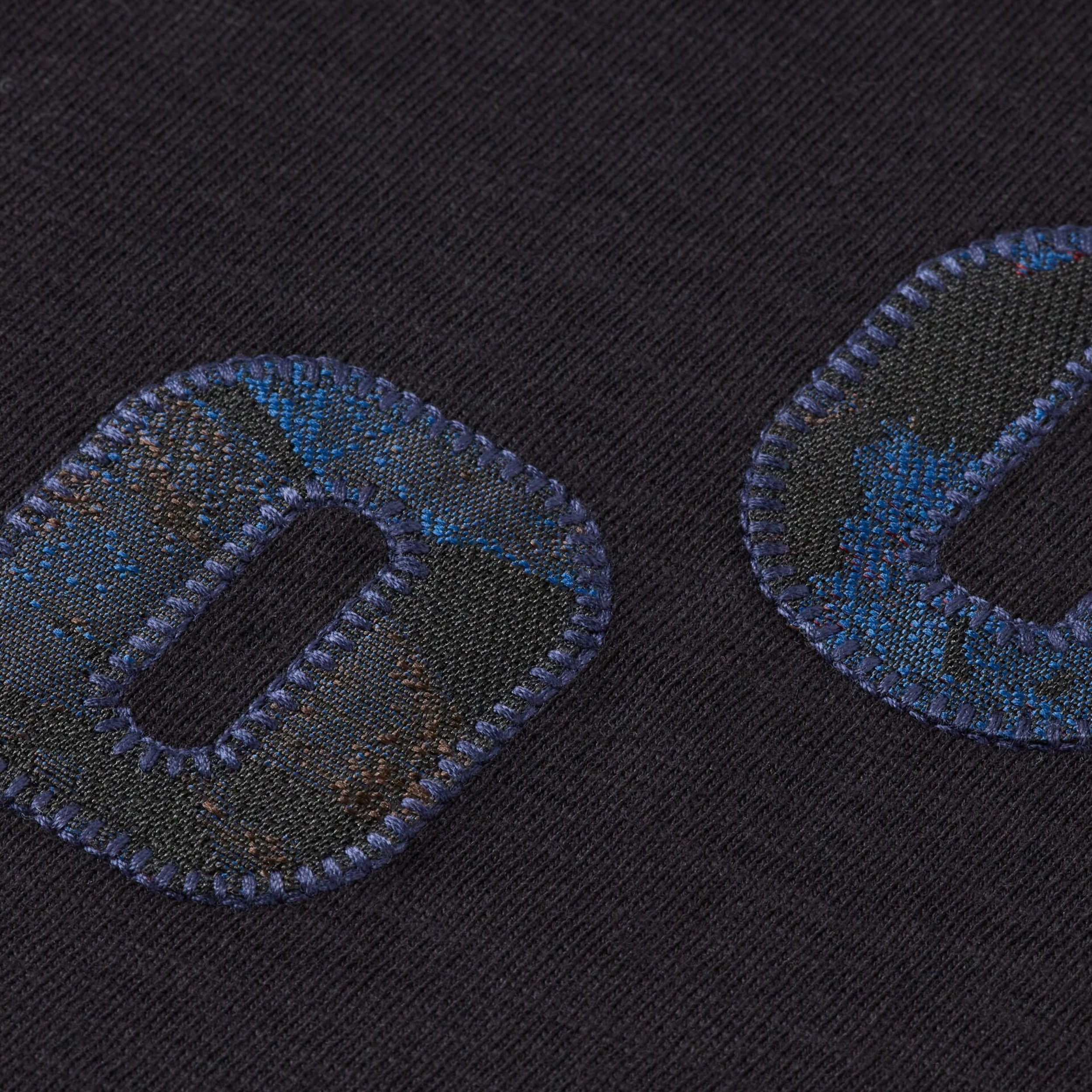 Loose Fit Applique T-Shirt - Meteorite