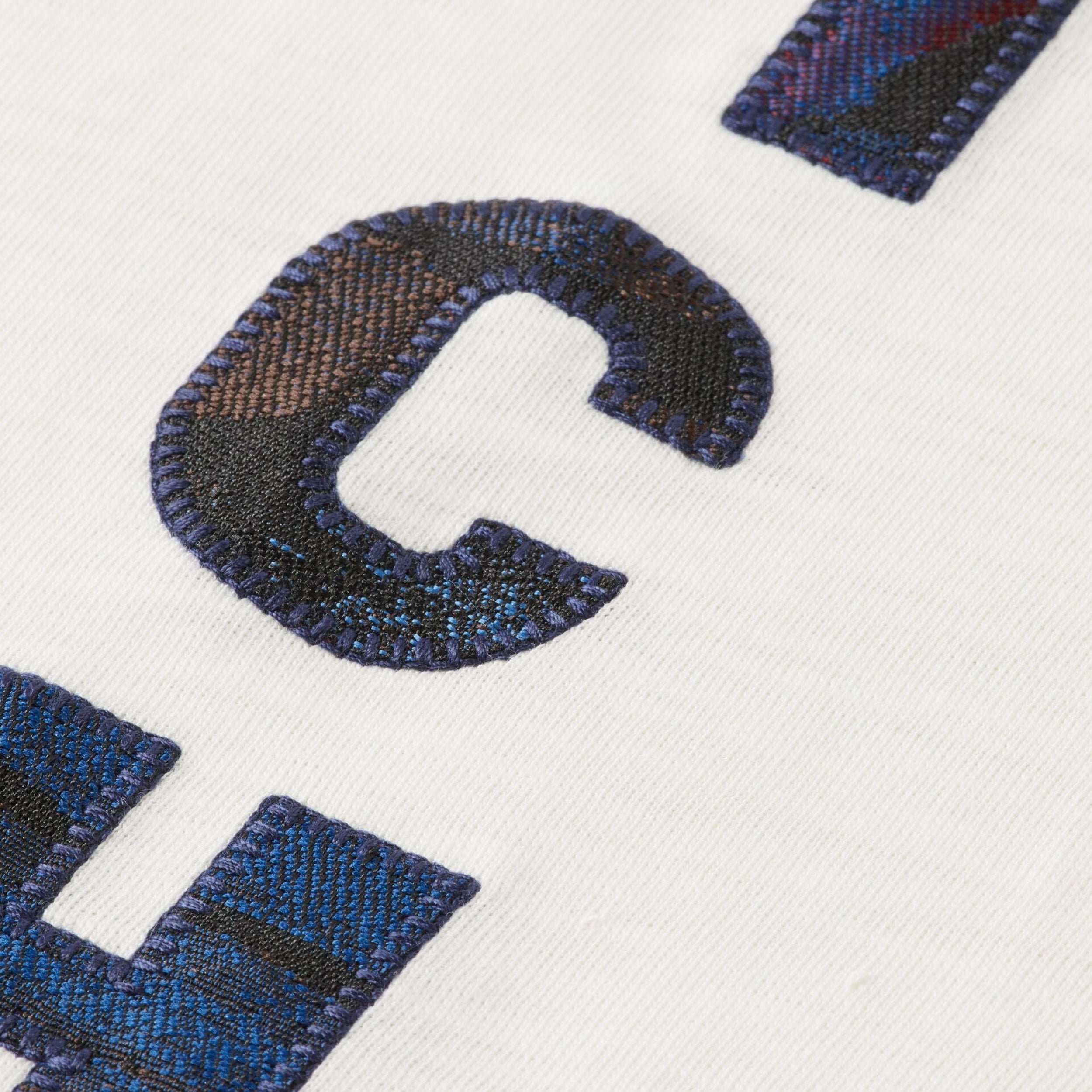 Loose Fit Applique T-Shirt - Eggnog