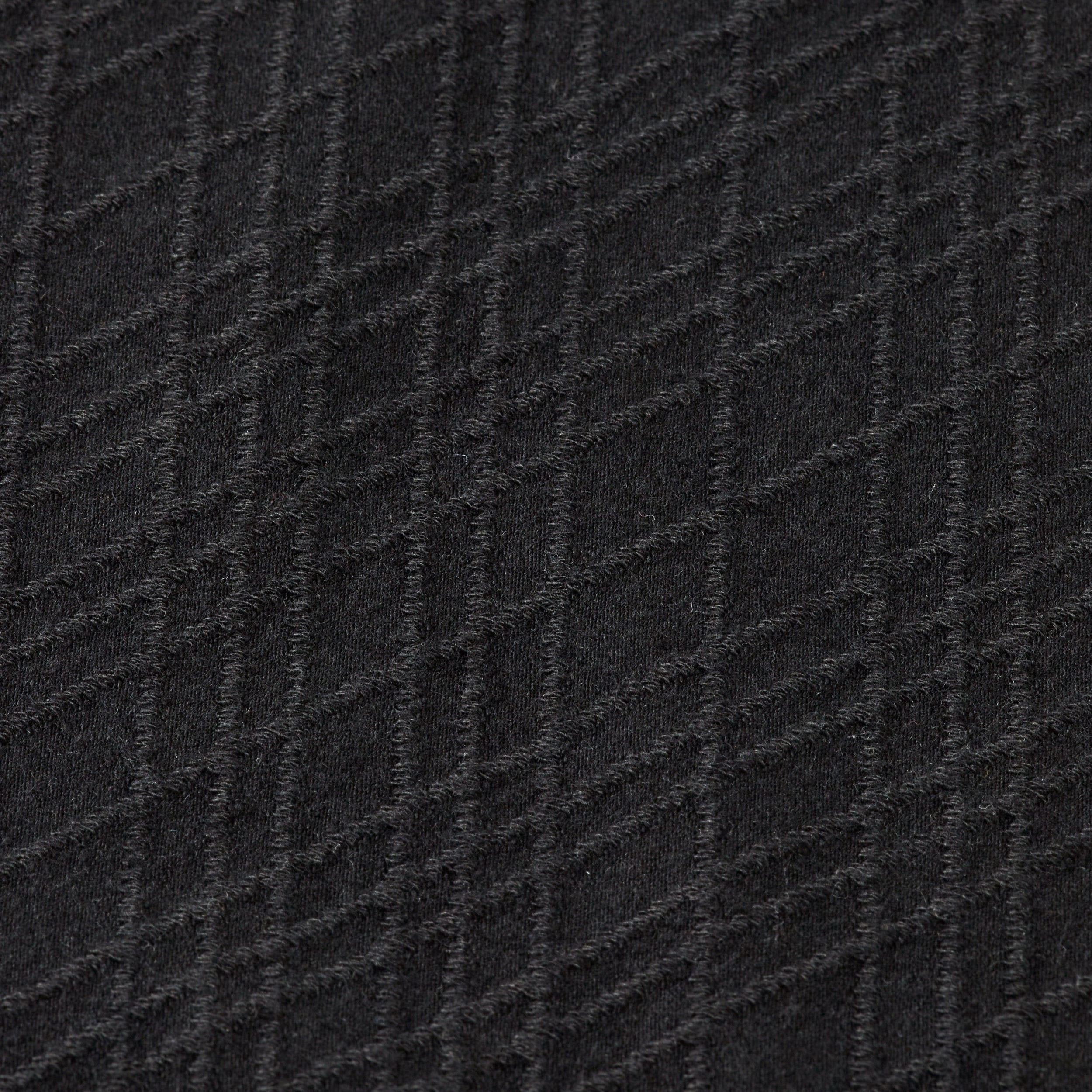 Relaxed Fit Jacquard Knit T-Shirt - Anthracite