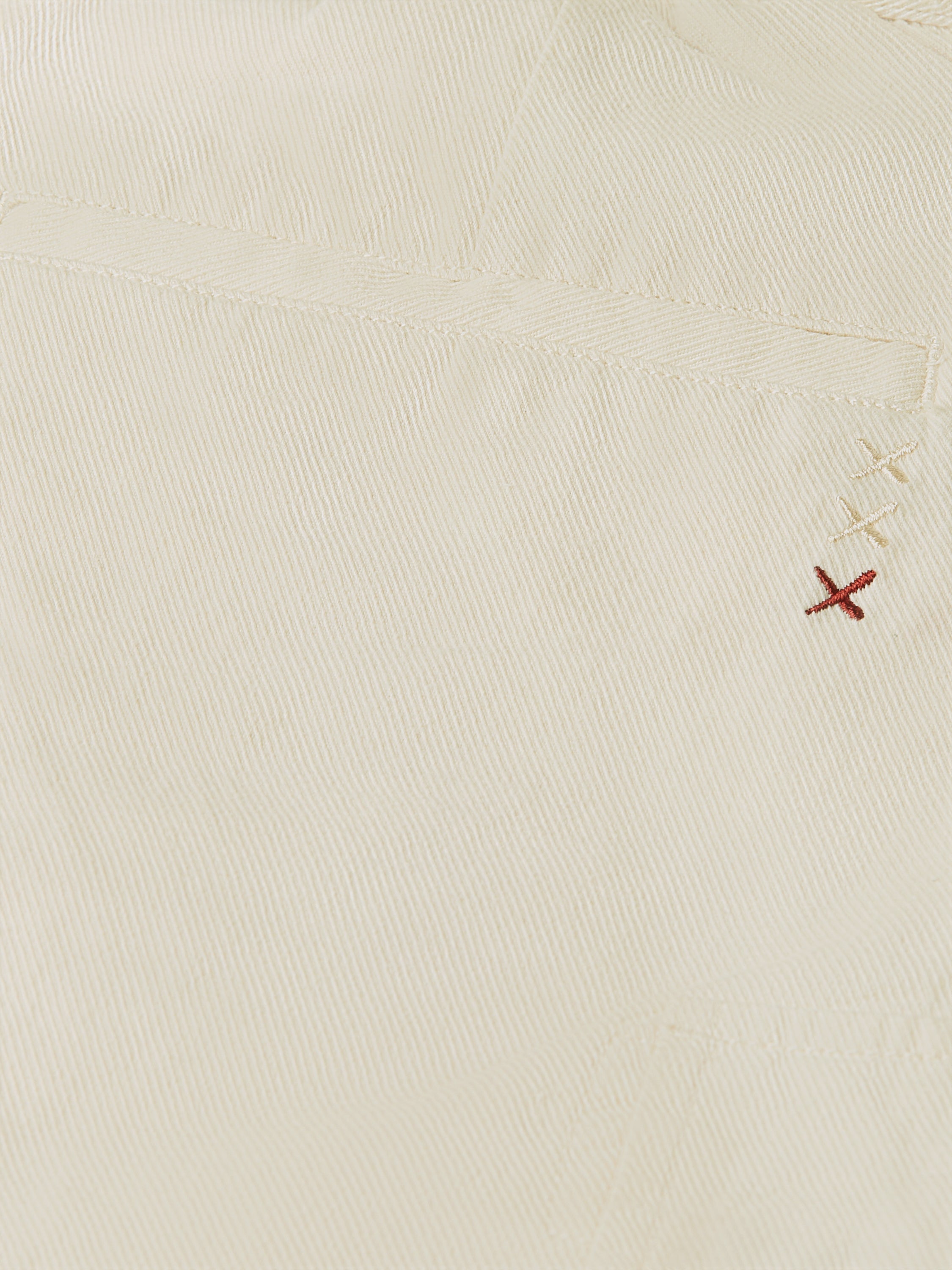 Linenblend Relaxed Fit Cargo Bermuda Shorts - Eggnog