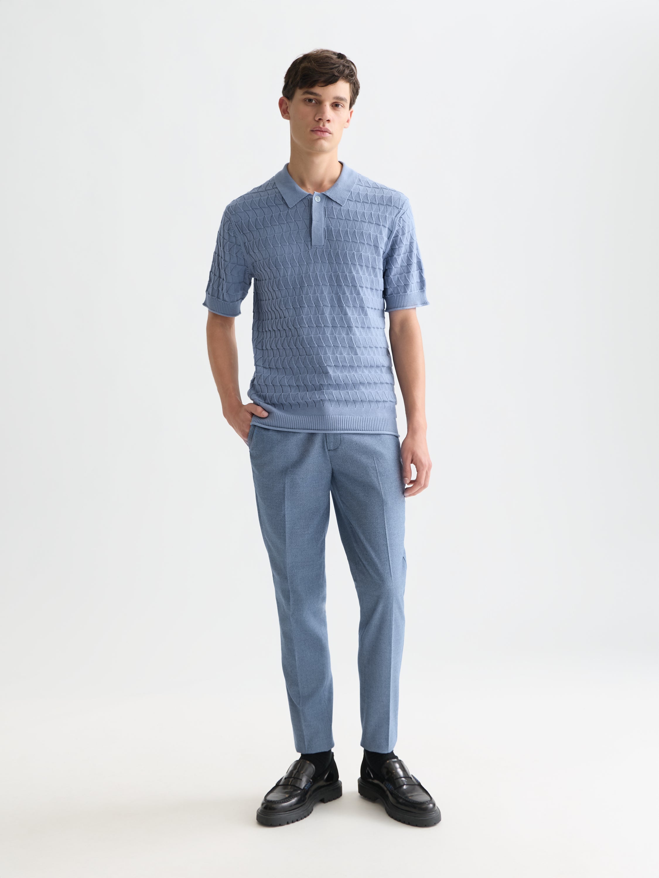 Polo en maille ajourée coupe classique - Infinity